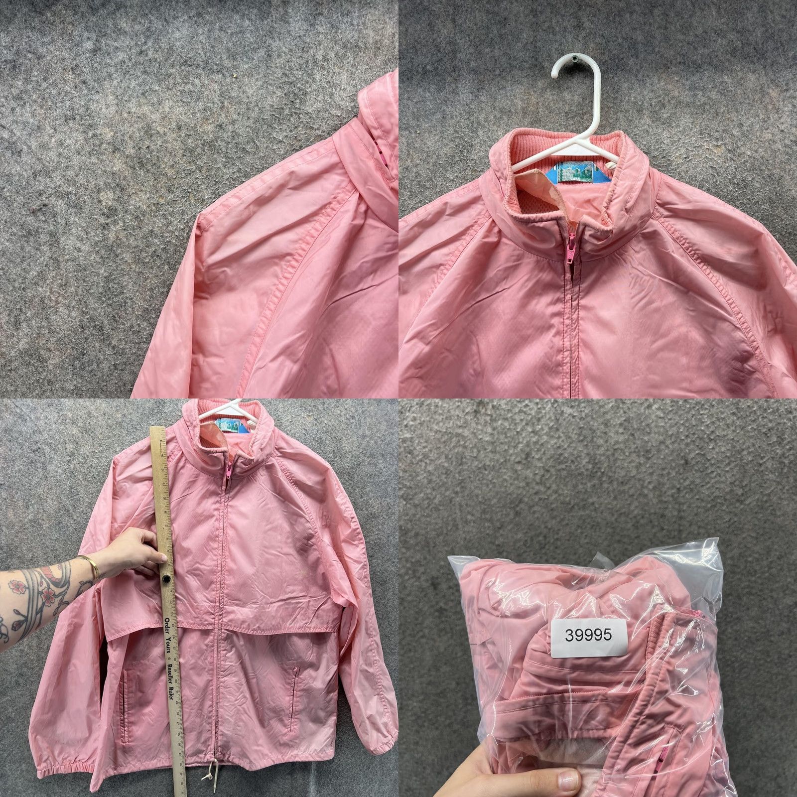 Vintage VINTAGE Woolrich Jacket Womens Large Pink Lightweight Hooded Windbreaker 90s Size L / US 10 / IT 46 - 8 Thumbnail