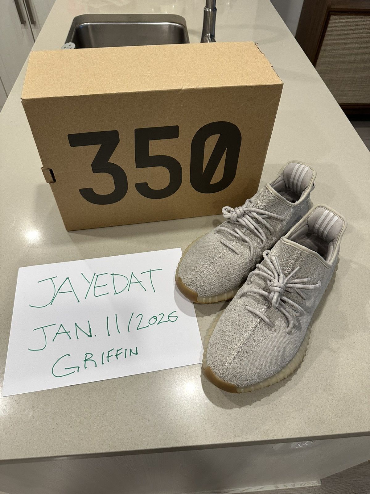 Adidas × Kanye West Adidas Yeezy 350 ‘Sesame’ Size 12 Size US 12 / EU 45 - 1 Thumbnail