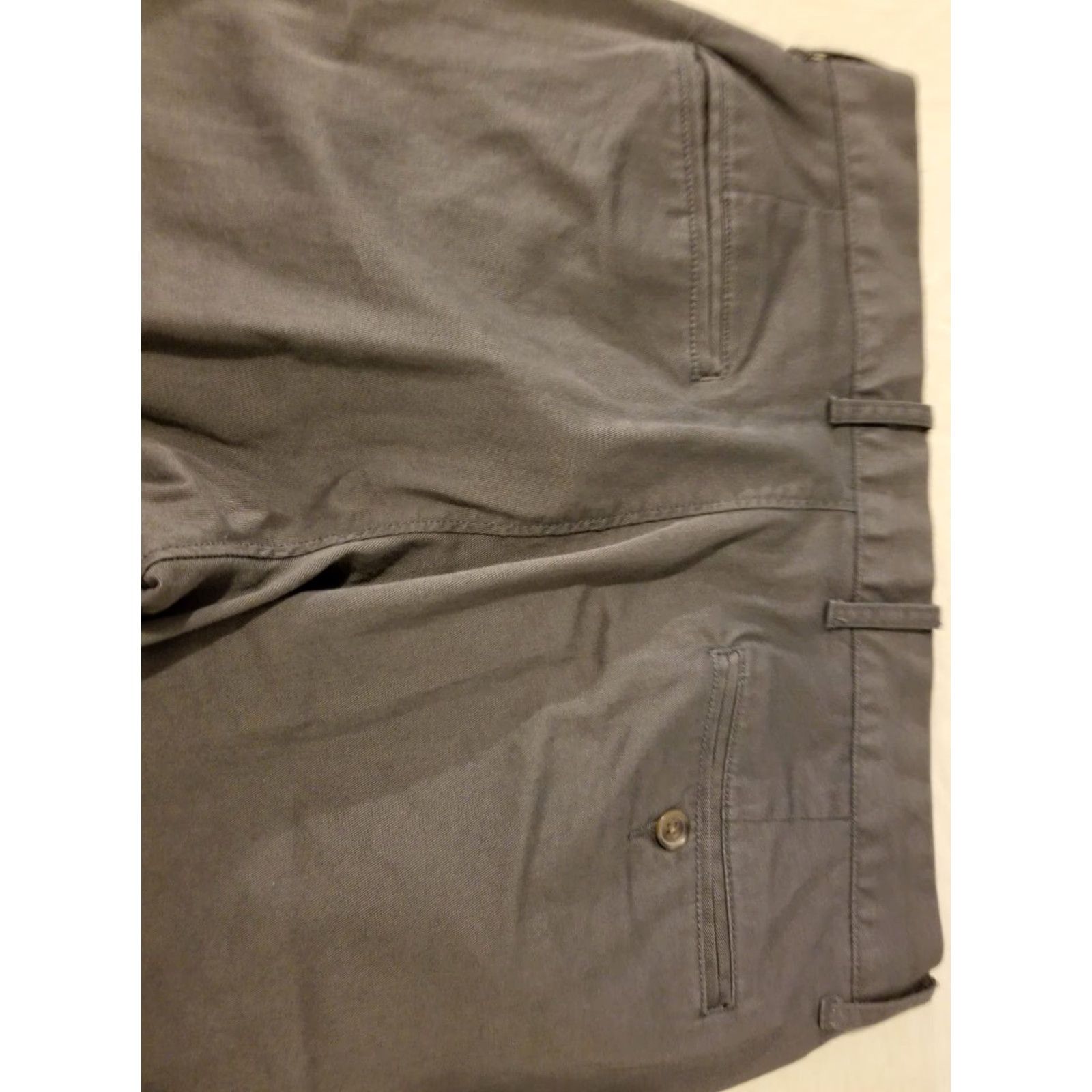 J.Crew J. Crew Khaki Pants 32x34 Gray Cotton Chino Stretch Men Pants Slim Regular Inseam 34 Size US 32 / EU 48 - 2 Thumbnail