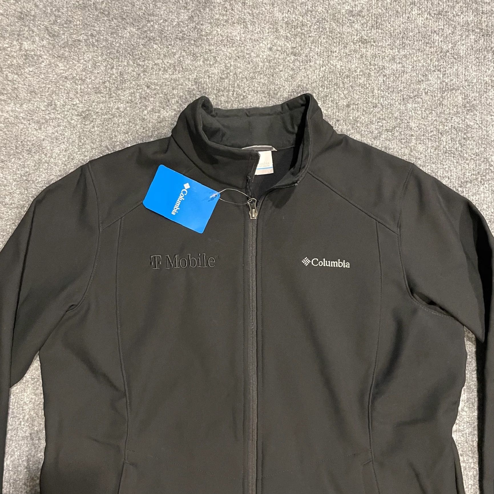 Vintage Columbia Kruser Ridge II Softshell Jacket T Mobile Womens Large Black NWT Size L / US 10 / IT 46 - 4 Thumbnail