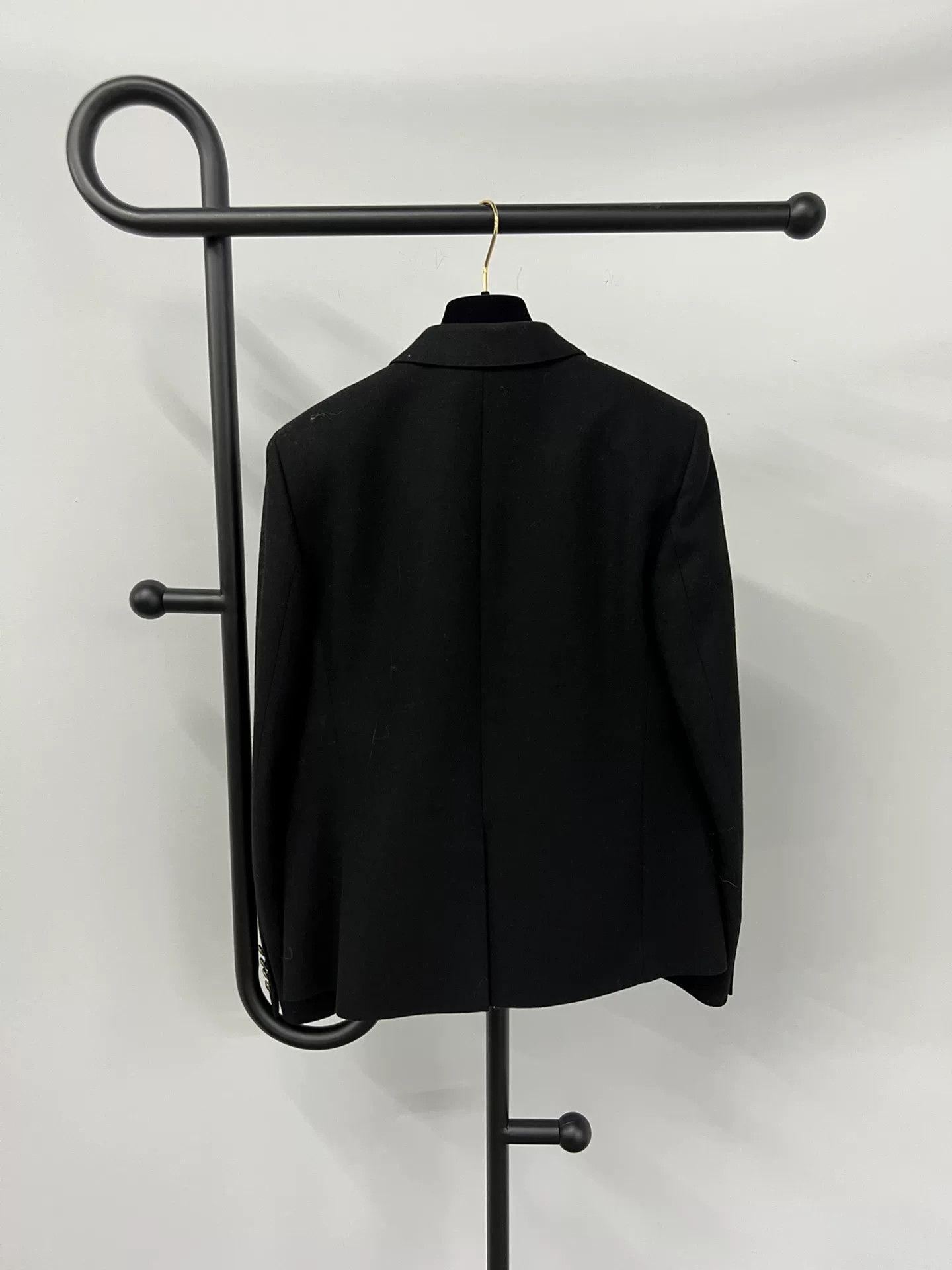 Saint Laurent Paris Saint Laurent YSL Badge Embroidered Wool Blazer Size US XXS / EU 40 - 2 Thumbnail