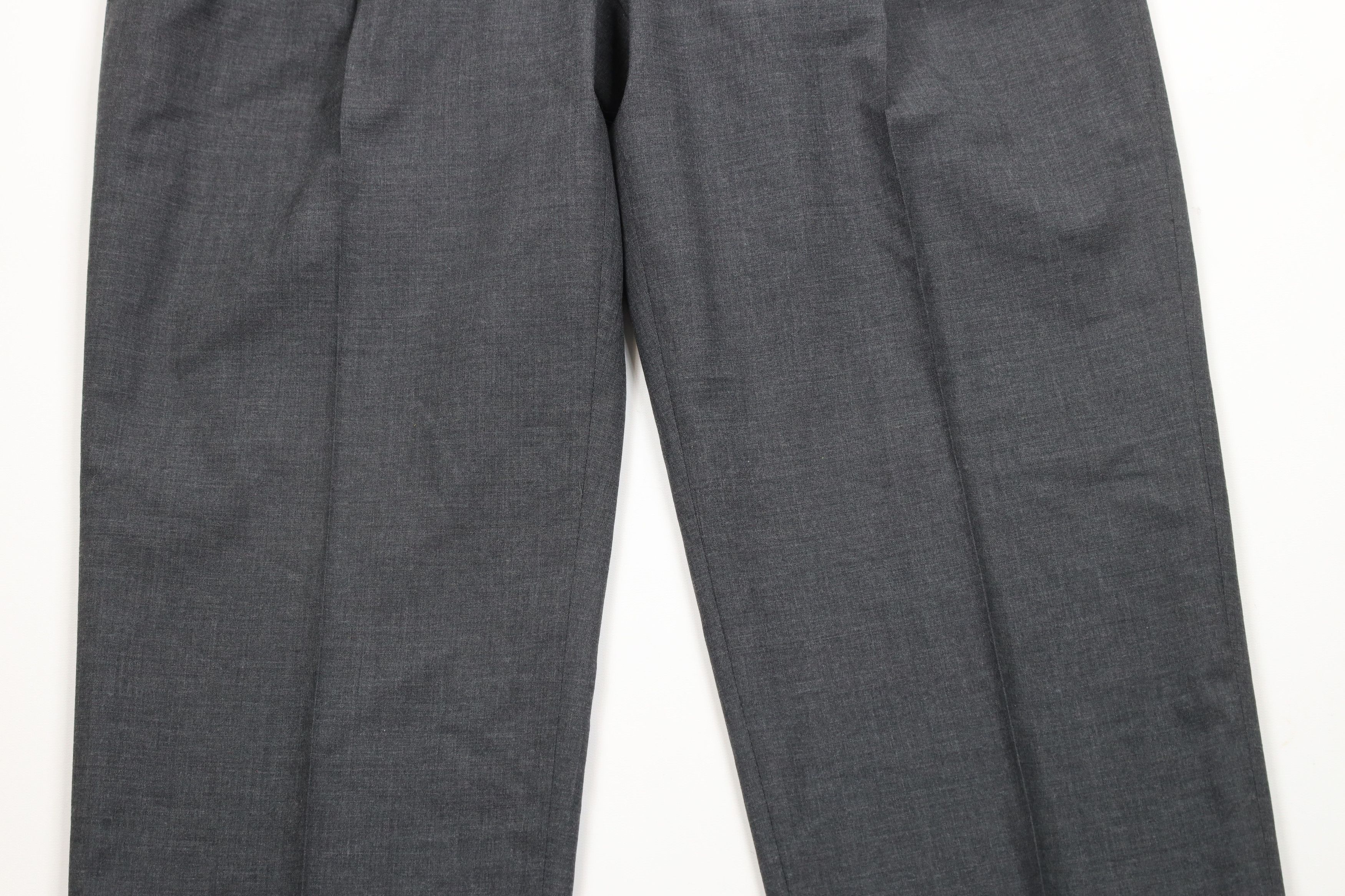 Lands' End × Vintage Deadstock Vintage 90s Lands End Wool Wide Leg Chino Pants Size US 36 / EU 52 - 5 Thumbnail