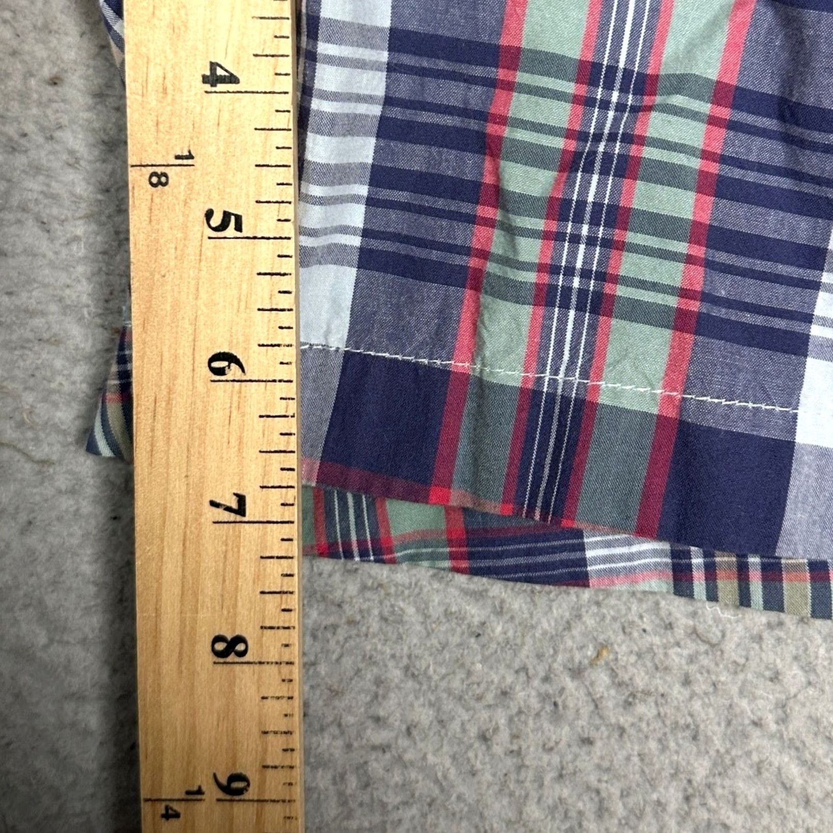 Vineyard Vines Vineyard Vines Shorts Mens XL Blue Multi Plaid Casual Pull On Elastic Waist Logo Size US 37 - 5 Thumbnail