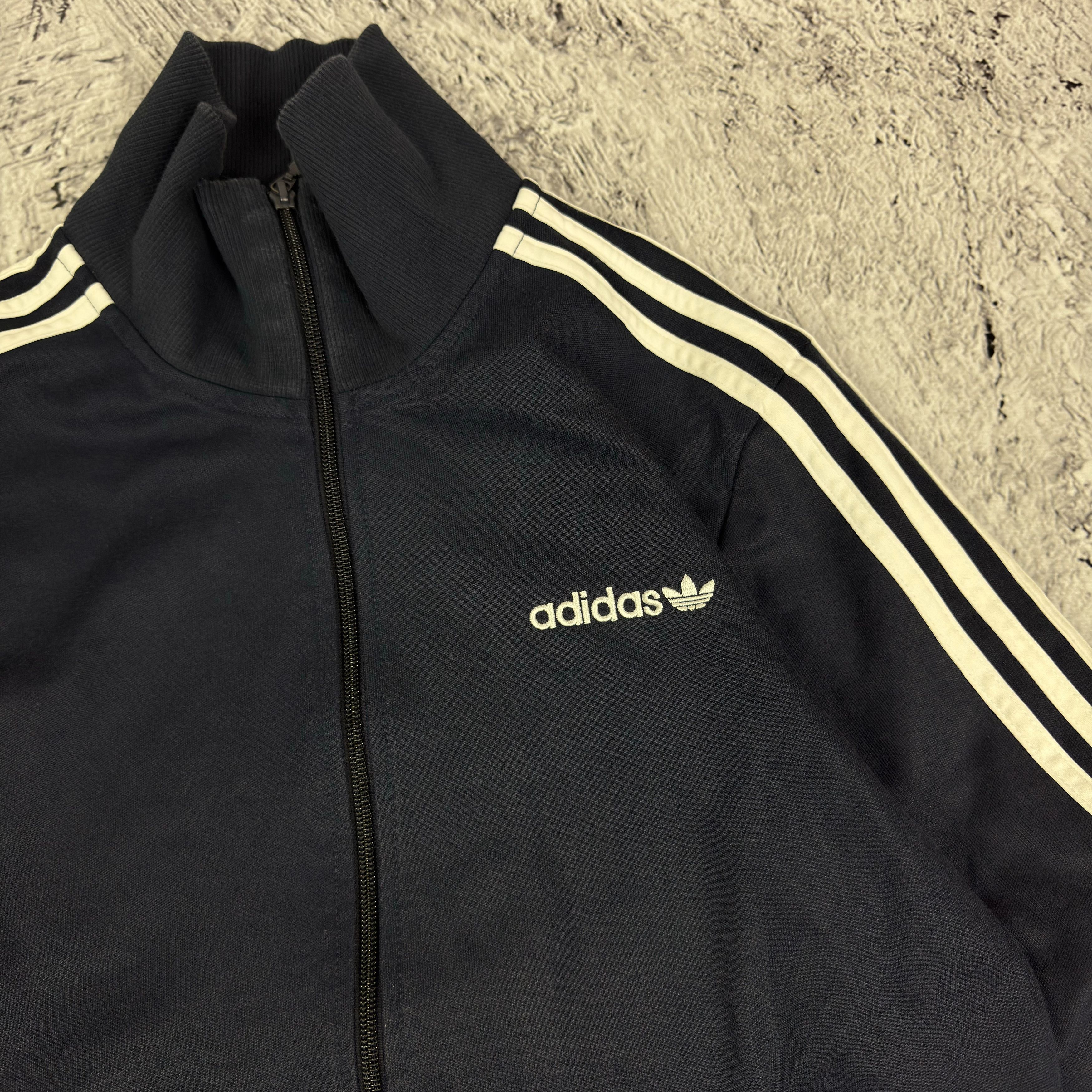 Adidas Adidas Beckenbauer Men's navy Full Zip Track Jacket Small Size US S / EU 44-46 / 1 - 5 Thumbnail