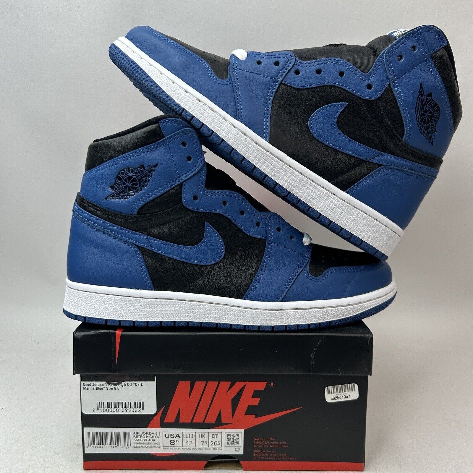 Nike Nike Air Jordan 1 Retro High OG “Dark Marina Blue” 2024 Size US 8.5 / EU 41-42 - 1 Thumbnail