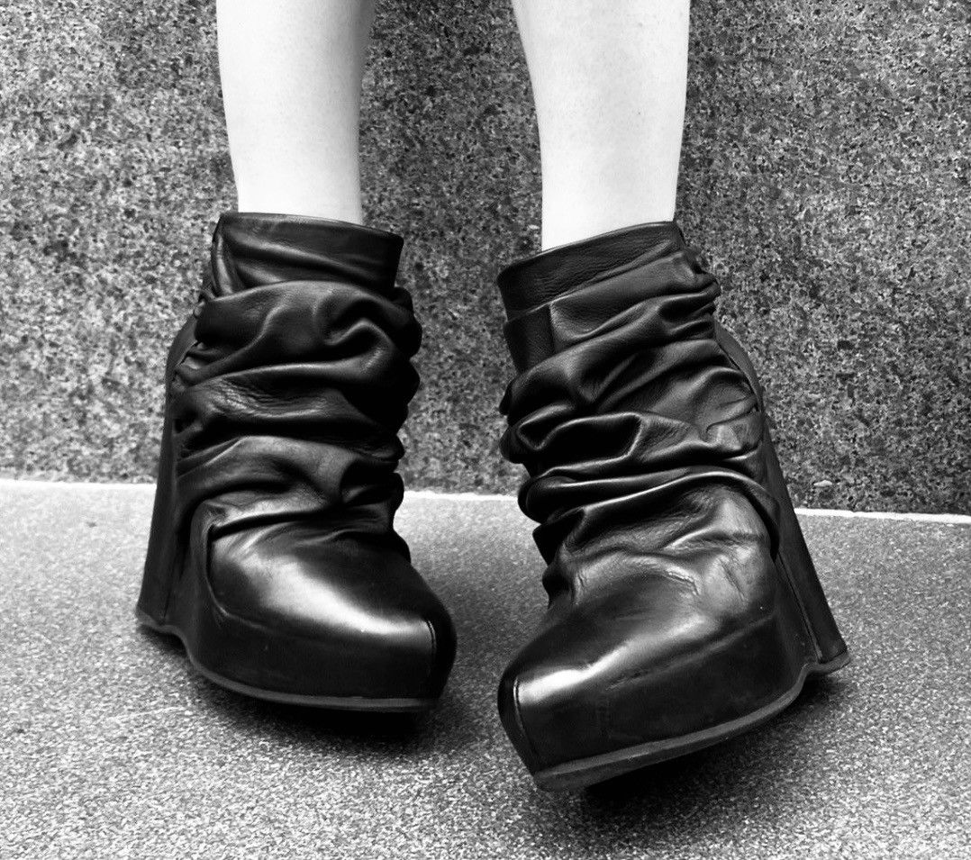 Maison Margiela maison margiela wedge slouch boots size 5.5 Size US 8 / IT 38 - 1 Thumbnail