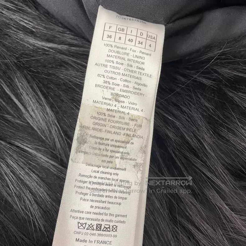 Dior Dior Black Fox Fur Diamond Pocket Fur Coat i Size XS / US 0-2 / IT 36-38 - 5 Thumbnail