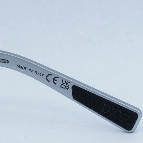 Dior Dior DIORIDER S1U F1B0 Sunglasses Silver Oval Frame Size ONE SIZE - 6 Thumbnail