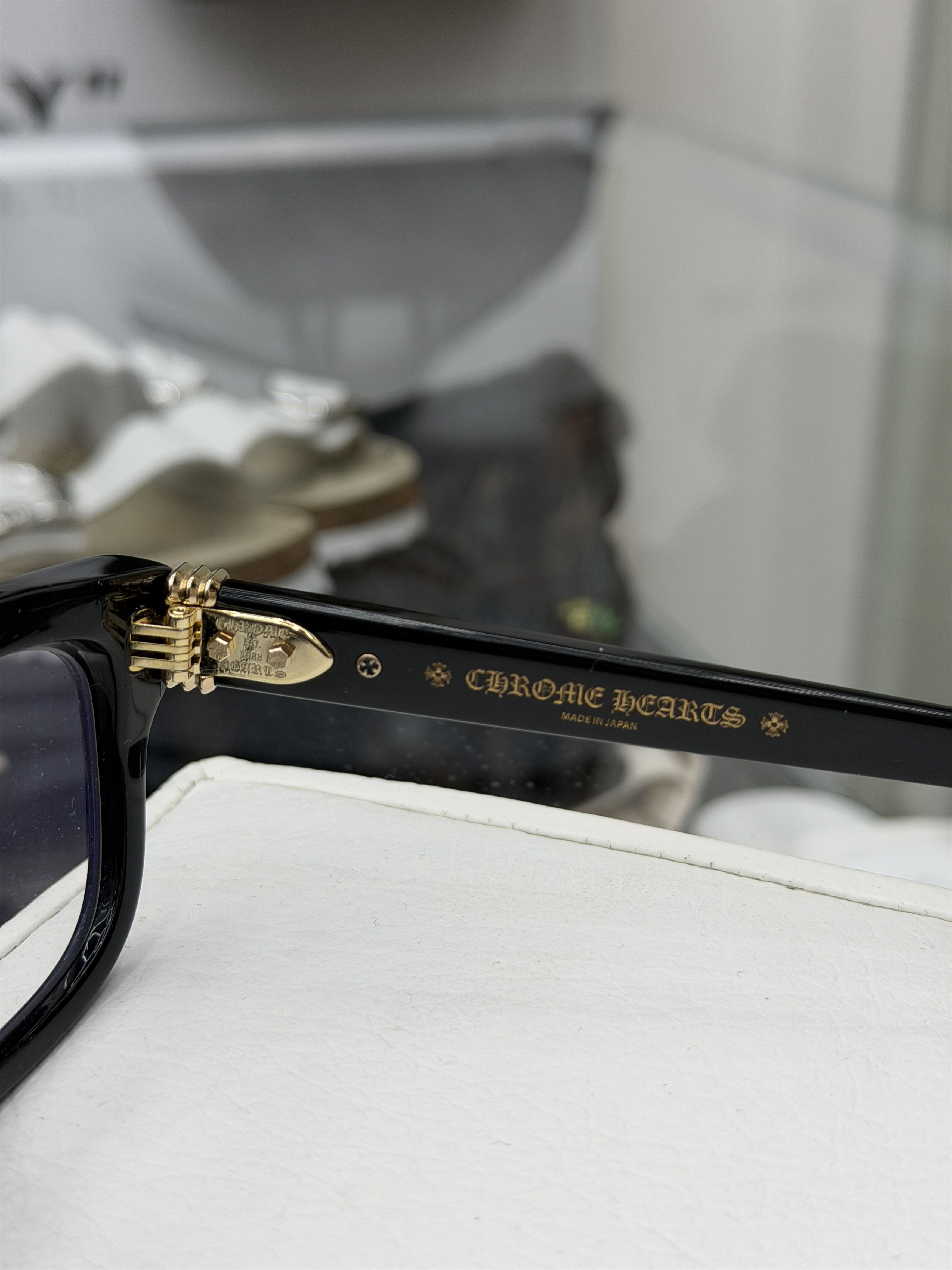 Chrome Hearts Chrome Hearts Trititsagain Glasses Black/Gold Size ONE SIZE - 5 Thumbnail