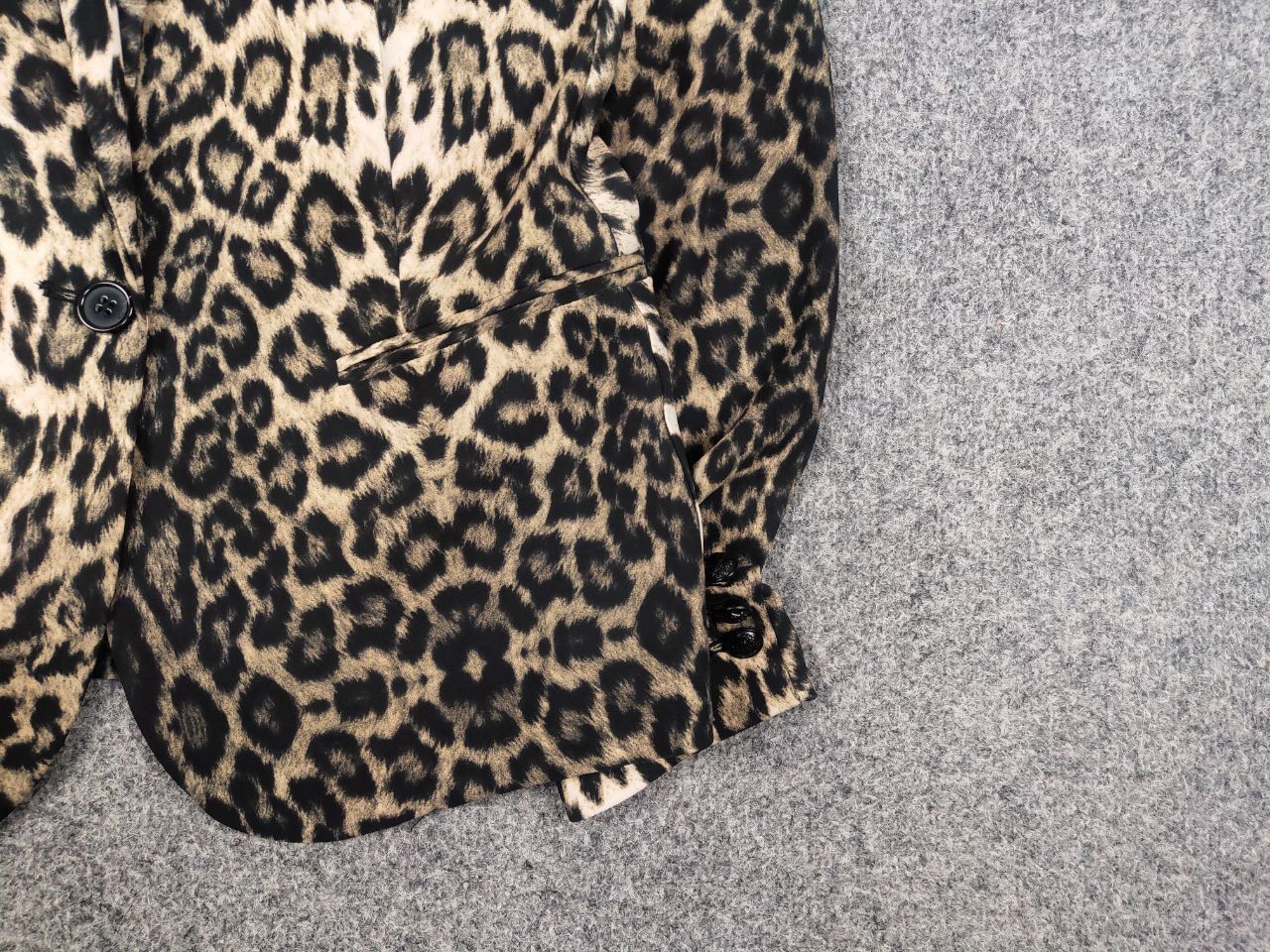 The Kooples The Kooples design Leopard print straight-cut Blazer Jacket Size S / US 4 / IT 40 - 6 Thumbnail