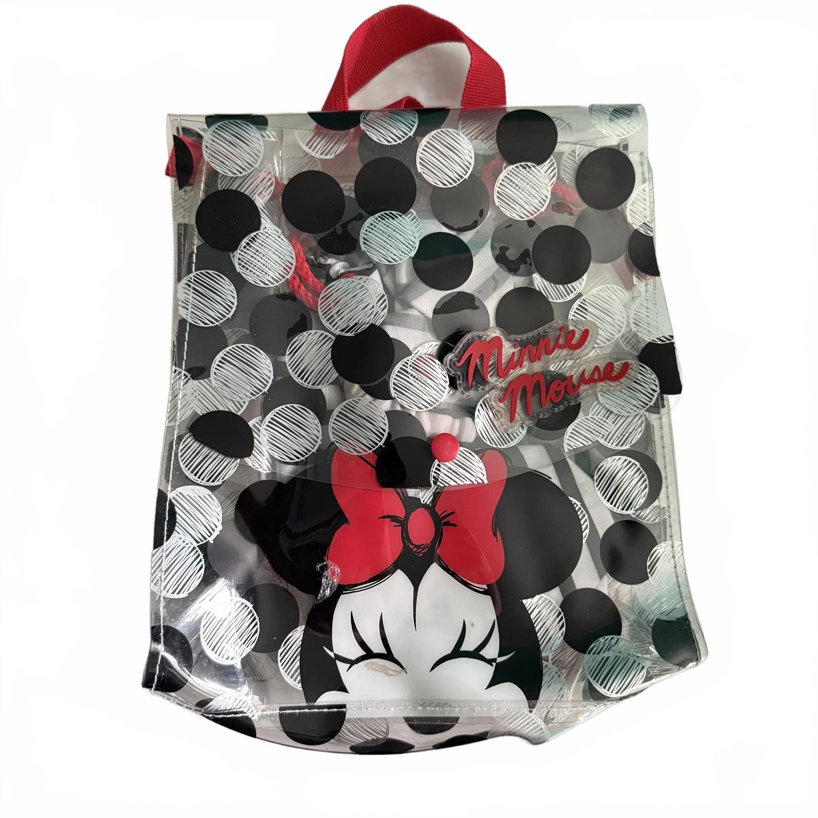Disney Minnie Mouse Clear Backpack with Polka Dots Size ONE SIZE - 1 Thumbnail