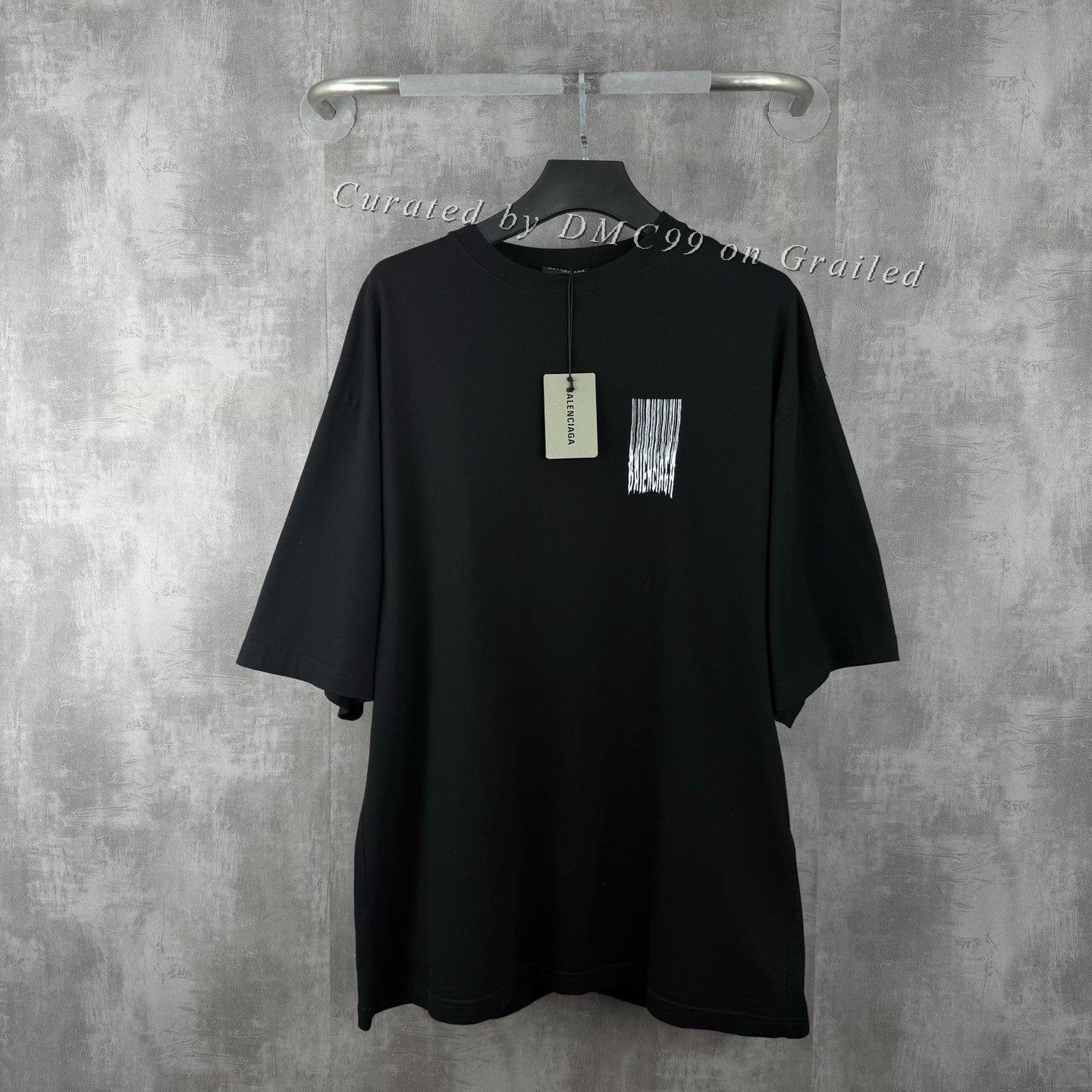 Balenciaga Balenciaga Waterfall Logo Short Sleeve T-Shirt Size US S / EU 44-46 / 1 - 1 Thumbnail