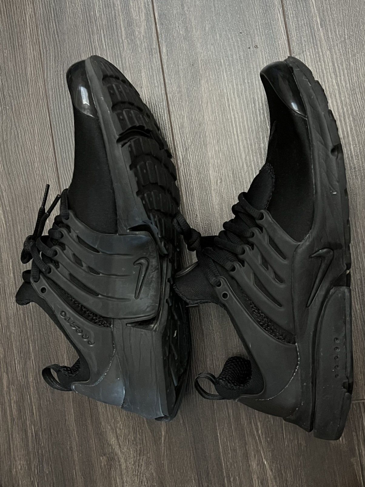 Nike Nike Air Presto US10M triple black shiny toe Size US 10 / EU 43 - 4 Thumbnail