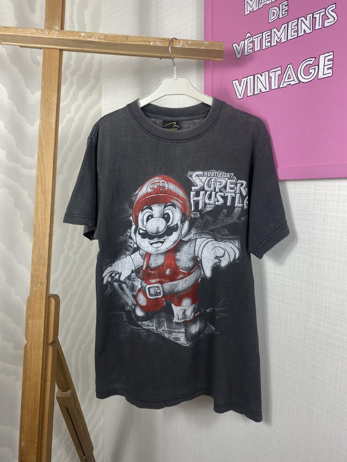 Nintendo × Vintage Mario Super Hustla T Shirt Size US M / EU 48-50 / 2 - 2 Thumbnail