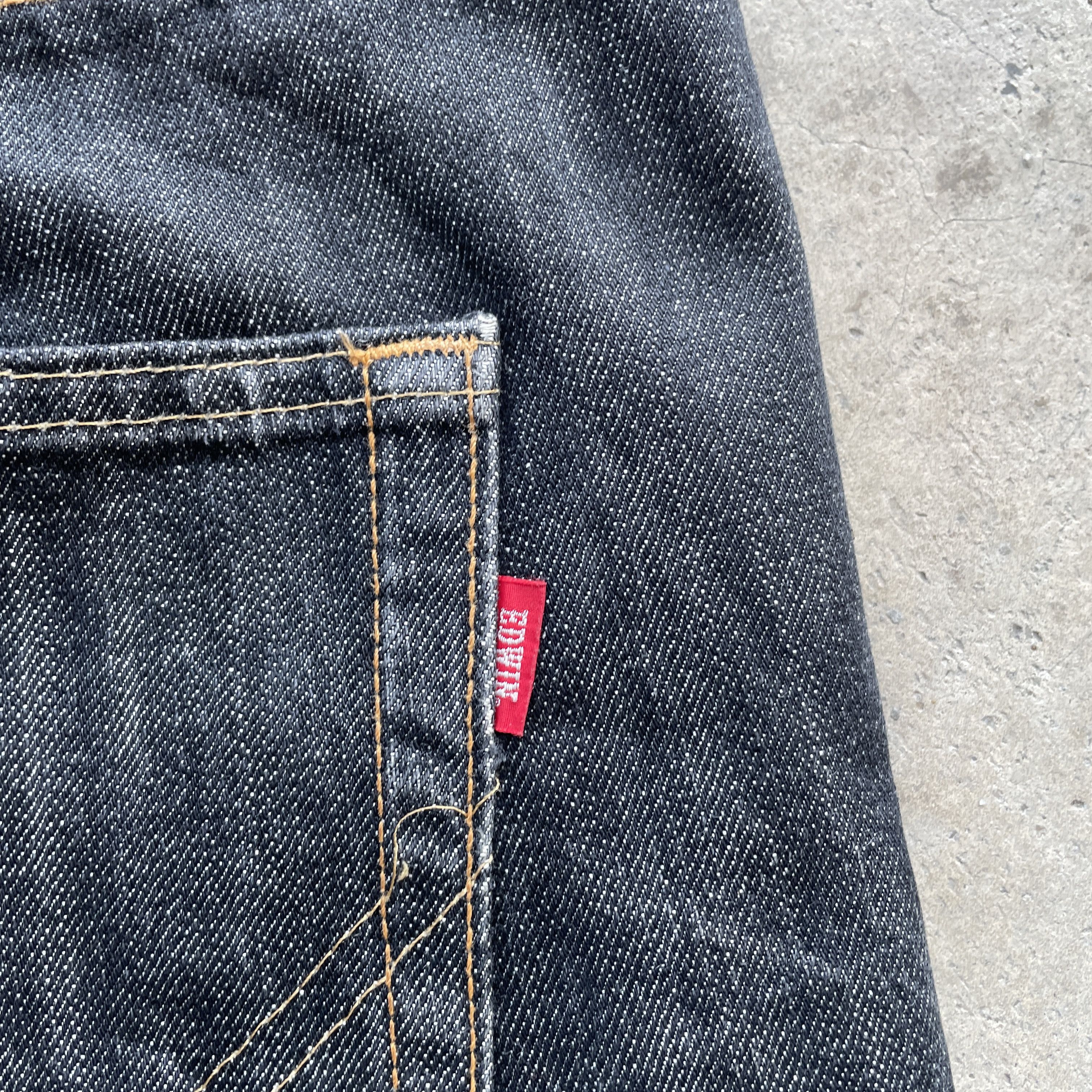 Edwin × Japanese Brand W42💥 Vintage Edwin 404 Made In Japan Black Jeans Pants Size US 42 / EU 58 - 10 Thumbnail
