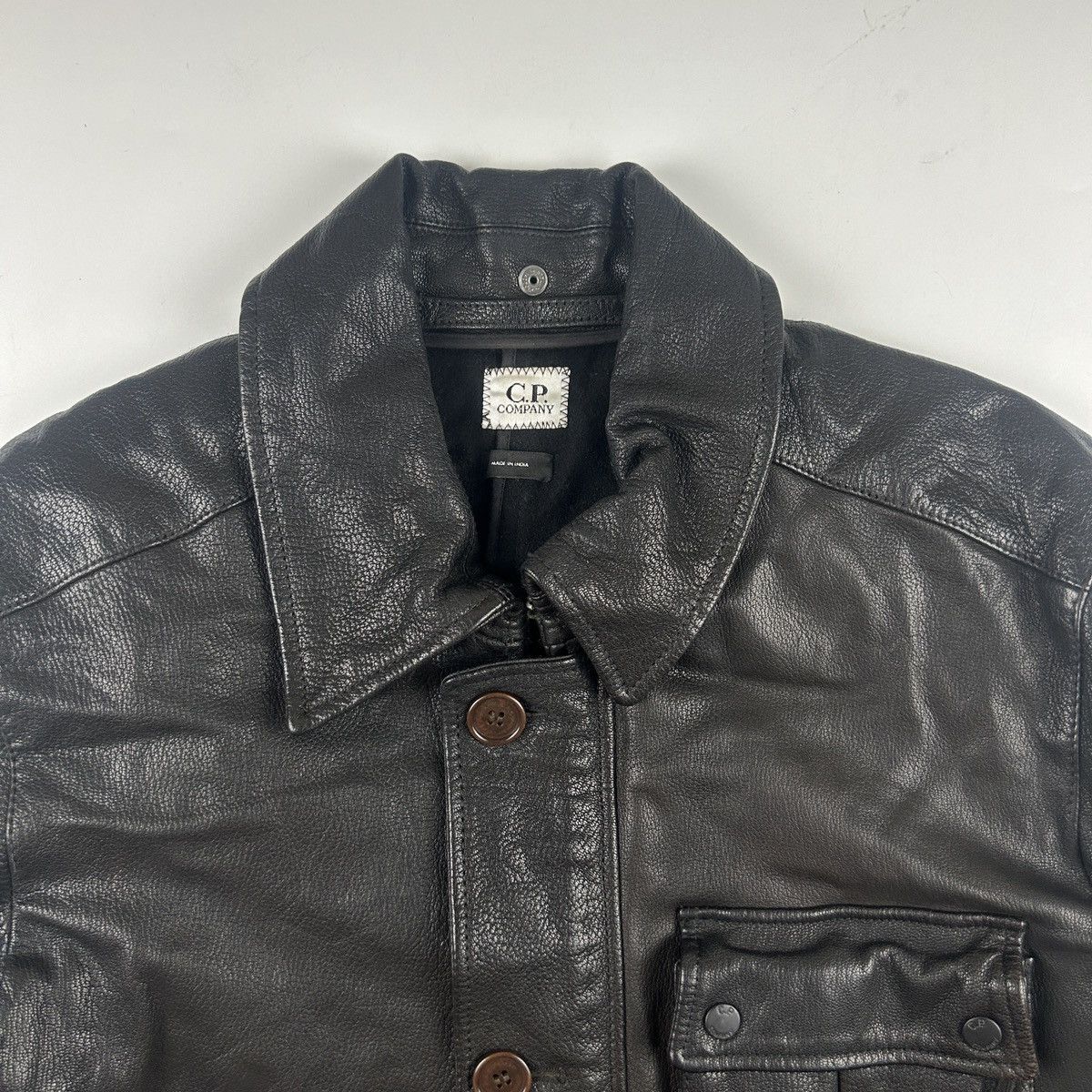 C.P. Company C.P. Company Mille Miglia Leather Jacket Size US M / EU 48-50 / 2 - 2 Thumbnail
