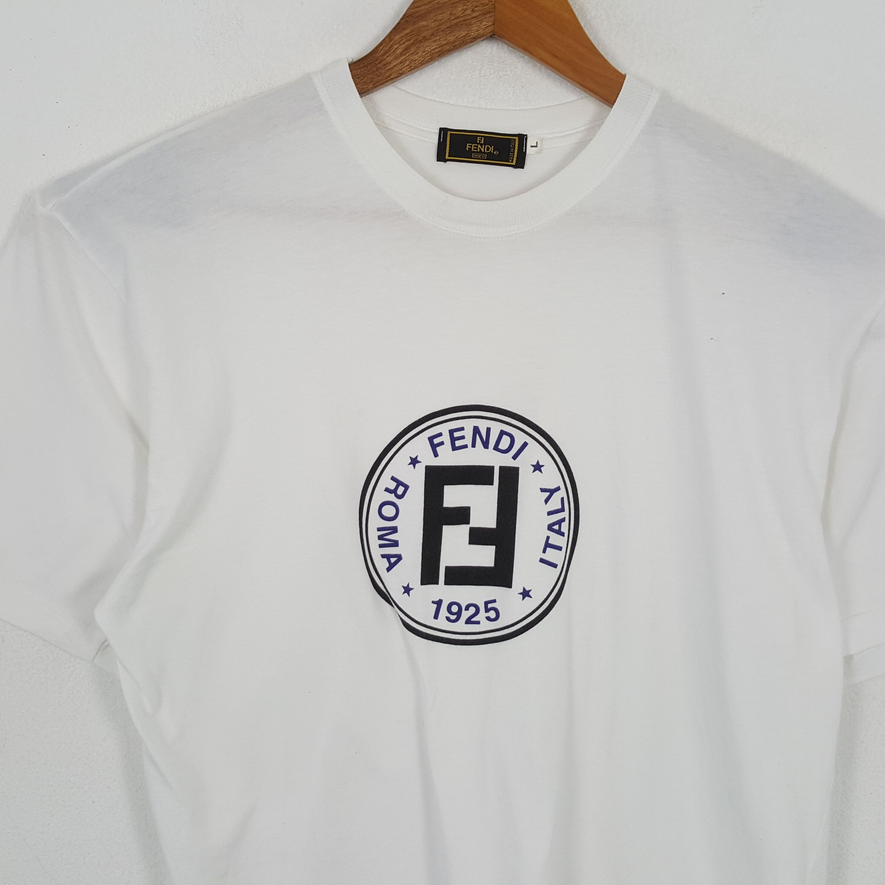 Fendi × Vintage FENDI Tshirt Luxury Fashion Designer Brand Size US L / EU 52-54 / 3 - 2 Thumbnail
