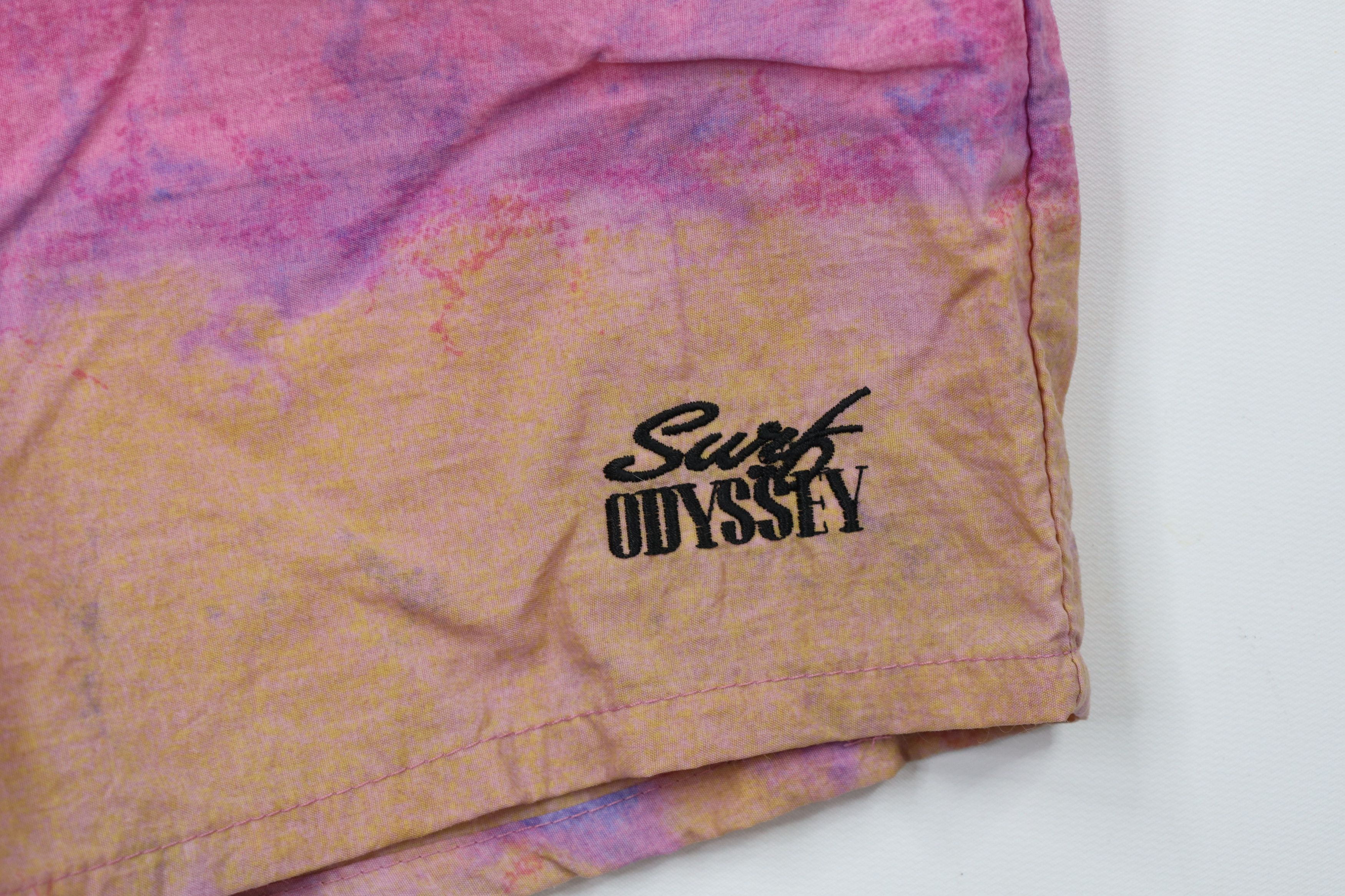 Vintage Vintage 90s Streetwear Wash Tie Dye Lined Beach Swim Shorts Size US 32 / EU 48 - 5 Thumbnail