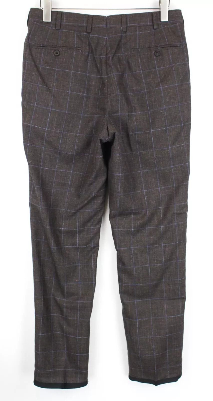 Suitsupply BRESCIA UK38L Brown Wool Silk Linen Trousers 59638 Size US 38 / EU 54 - 4 Thumbnail