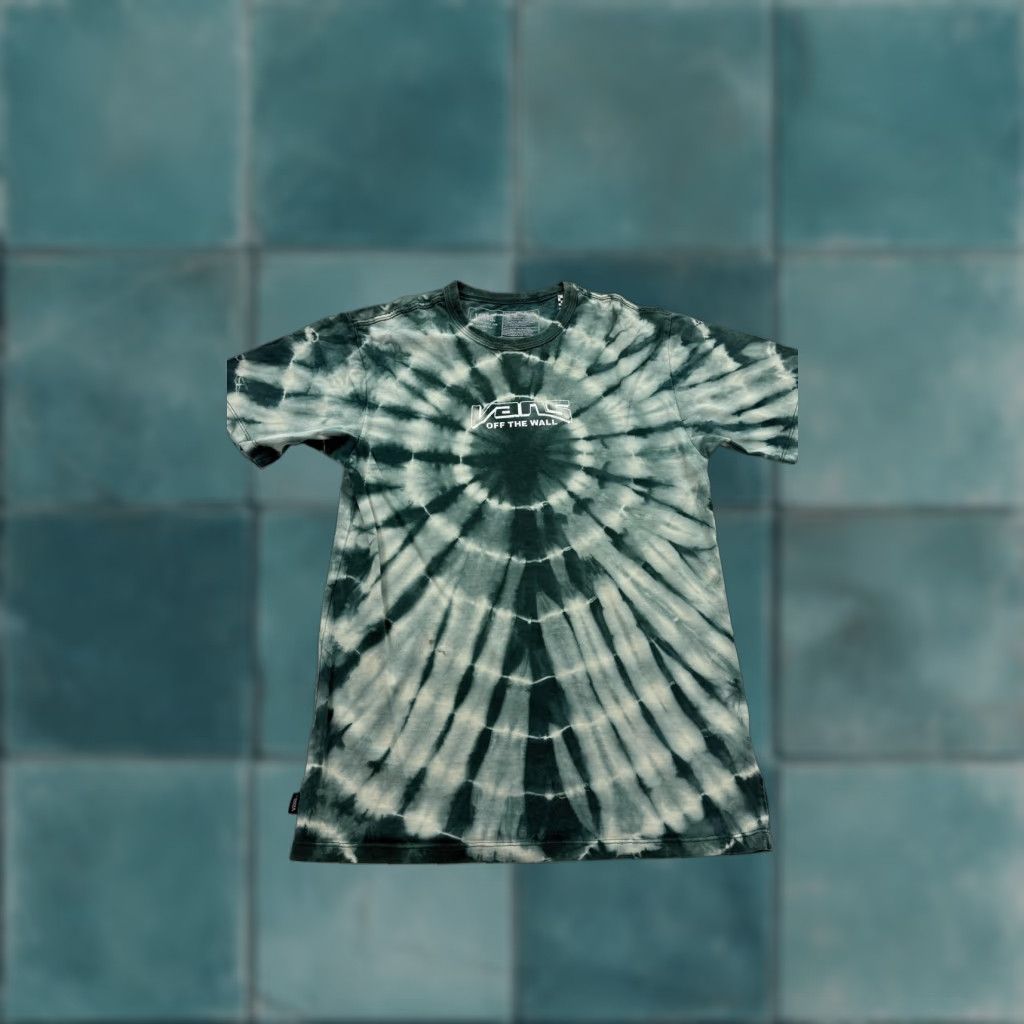 Vans VANS Shirt Mens Small Green Tie Dye Off The Wall Classic Fit Skate Tee T-Shirt Size US S / EU 44-46 / 1 - 1 Thumbnail