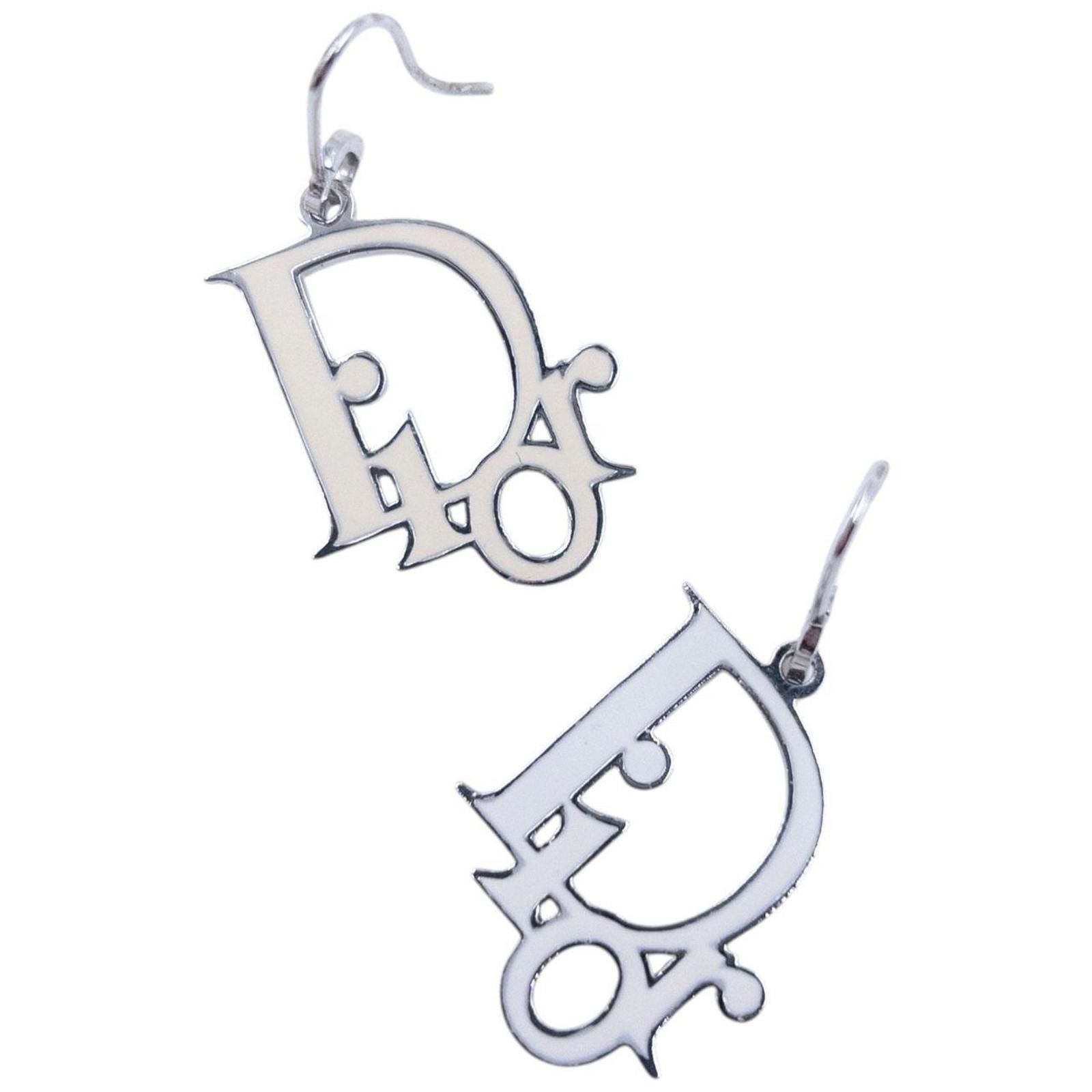 Dior Vintage Dior Logo Earrings Size ONE SIZE - 1 Thumbnail