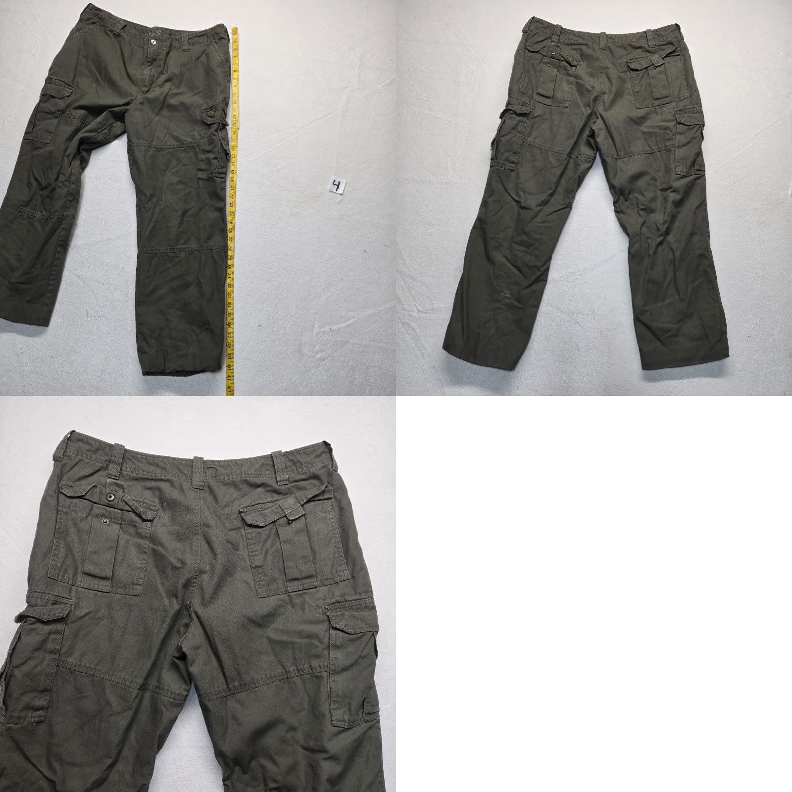 Vintage VINTAGE Guide Gear Cargo Flannel Lined Jeans Adults Mens 40x30 Gray Winter Fall Spring Casual High Rise Straight Fit Size US 40 / EU 56 - 8 Thumbnail