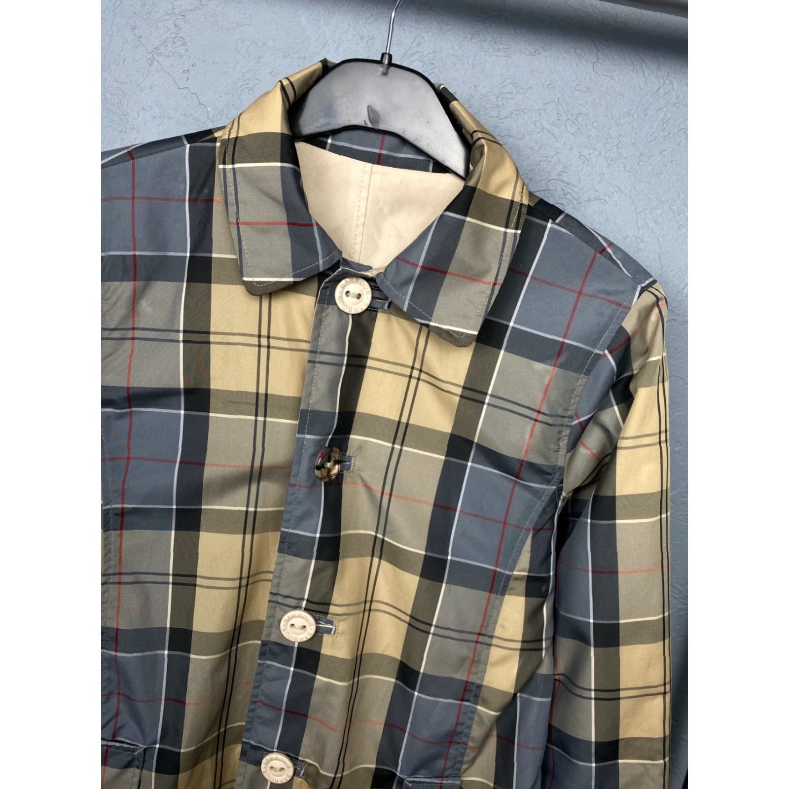 Barbour Barbour Jacket Derby Mac Reversible Tartan Womens Trench UK 10 Multicolor Polyester Lining Regular XS-XXL Size M / US 6-8 / IT 42-44 - 2 Thumbnail