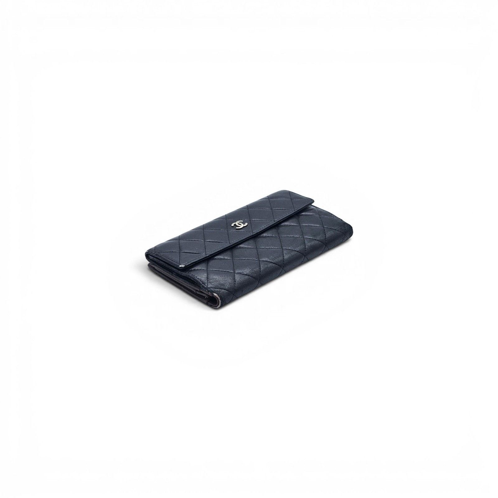 Chanel Chanel Classic Quilted Lambskin Leather Flap Long Wallet Size ONE SIZE - 3 Thumbnail