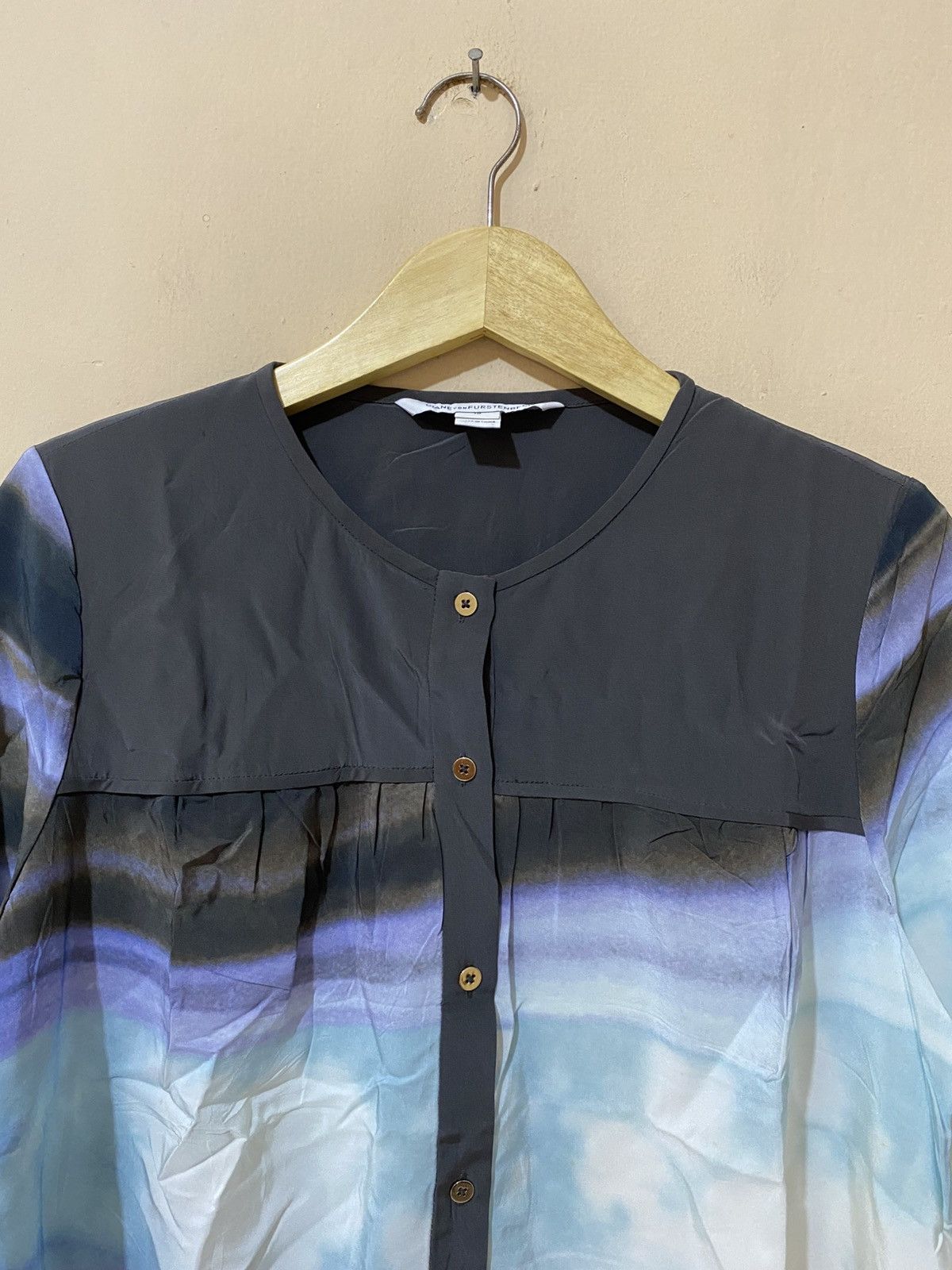 Diane von Furstenberg Diane von Furstenberg Rainbow Blouse Silk Size M / US 6-8 / IT 42-44 - 3 Thumbnail