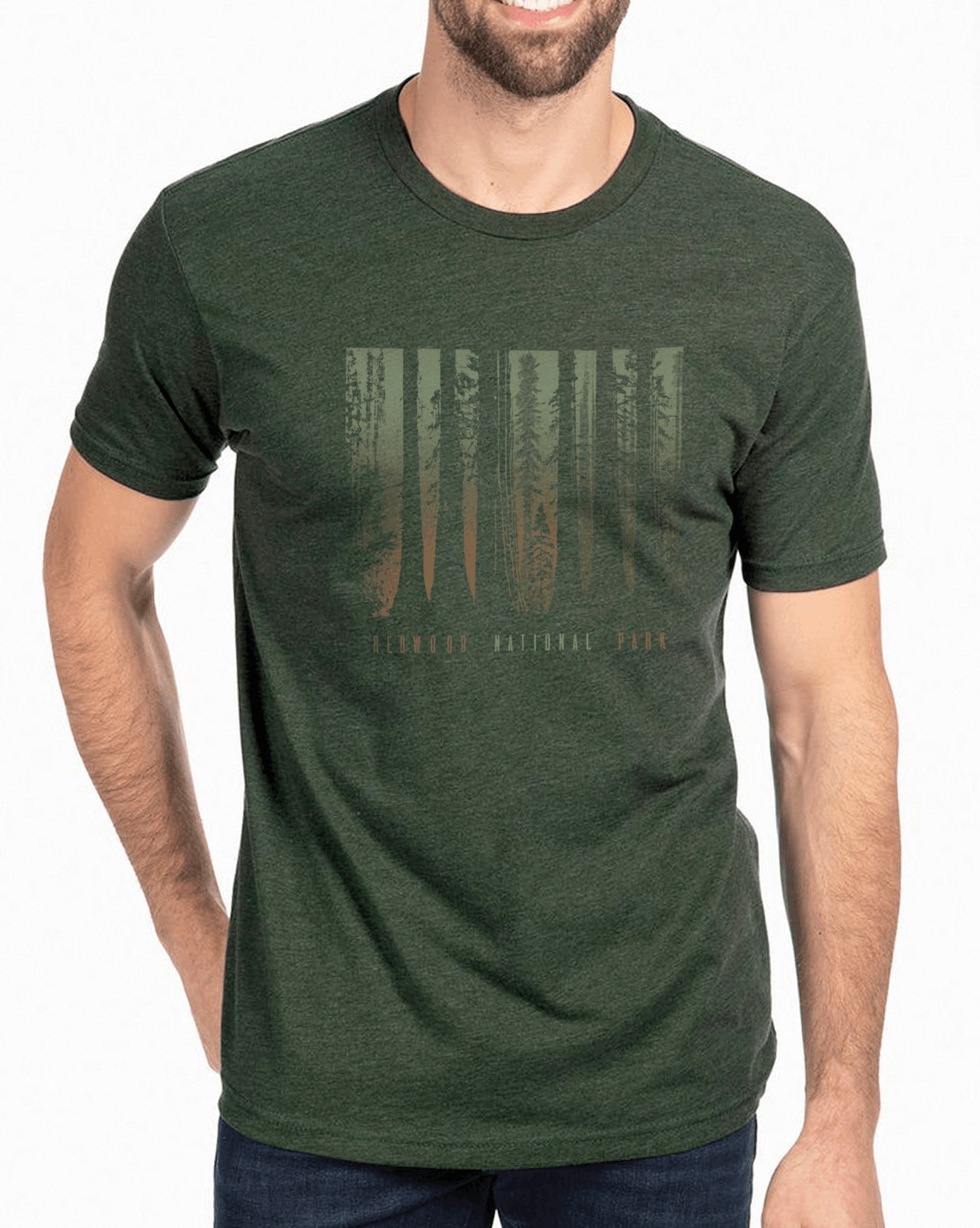 Designer × Vintage Men's Redwood National Park Screen-Printed T-Shirt Size US L / EU 52-54 / 3 - 2 Thumbnail