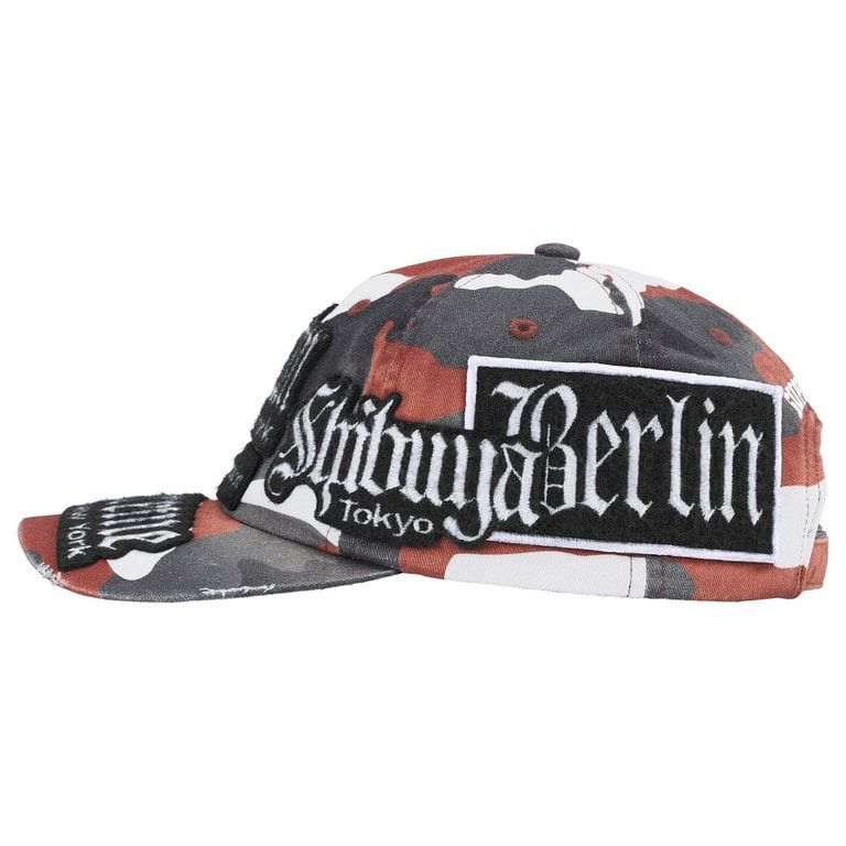 Supreme Supreme City Patches 6-Panel Logo Red Camo Hat Adjustable Size ONE SIZE - 2 Thumbnail