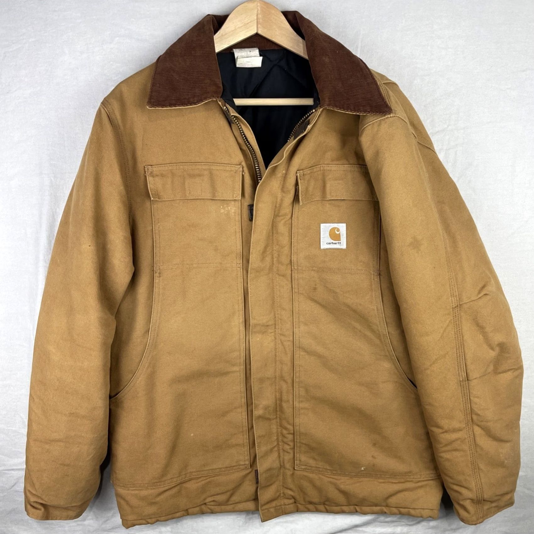 Carhartt VINTAGE Carhartt Jacket Mens 42 Brown Duck Traditional Coat Quilt Lined Corduroy Jacket Size US XS / EU 42 / 0 - 2 Thumbnail