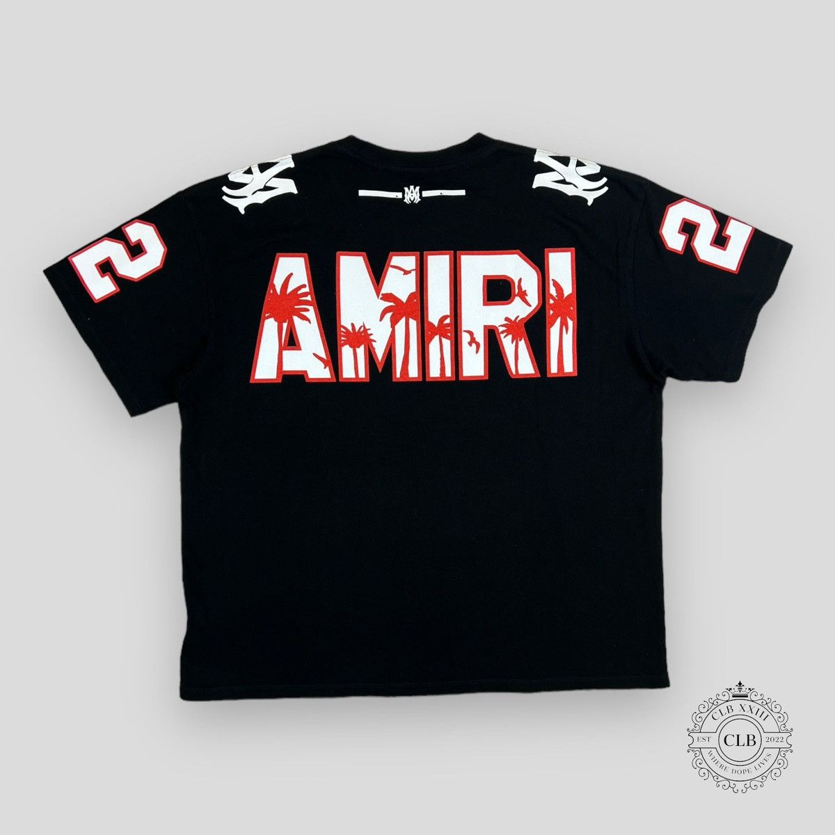 Amiri AMIRI OVERSIZED 22 FOOTBALL TEE Size US XL / EU 56 / 4 - 2 Thumbnail