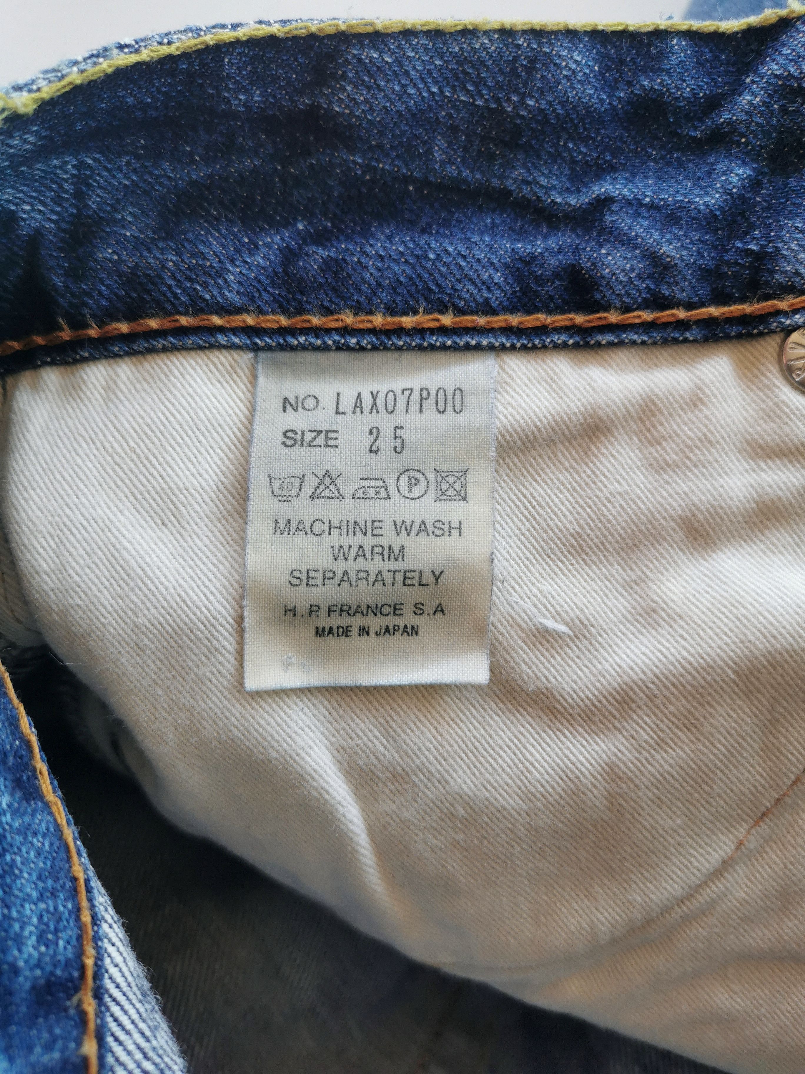 Japanese Brand Japanese Brand Rivet Blue Flare Whiskering Distressed Jeans Size US 28 / EU 44 - 9 Thumbnail