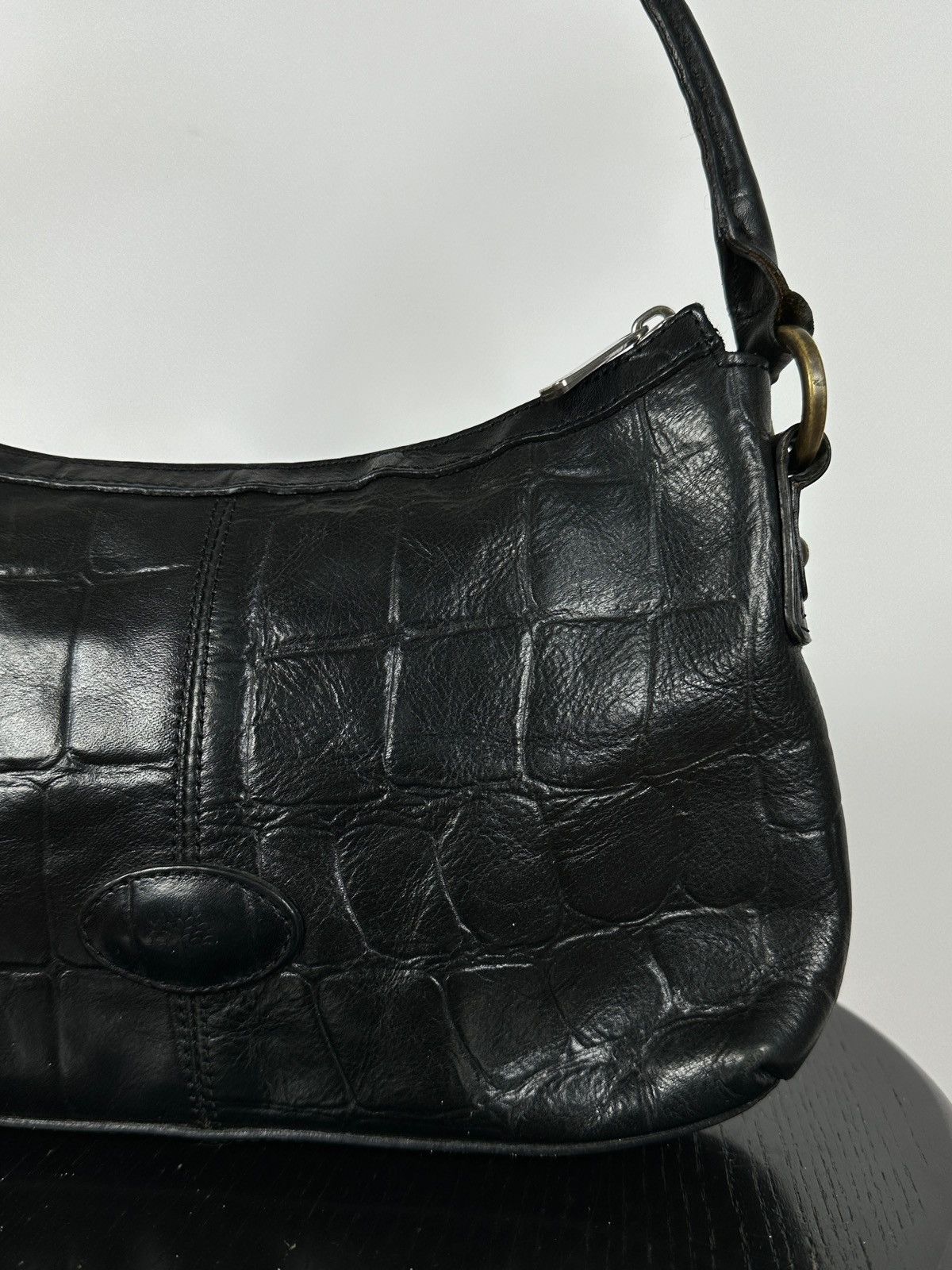 Mulberry Vintage Mulberry Black Leather Handbag Size ONE SIZE - 8 Thumbnail