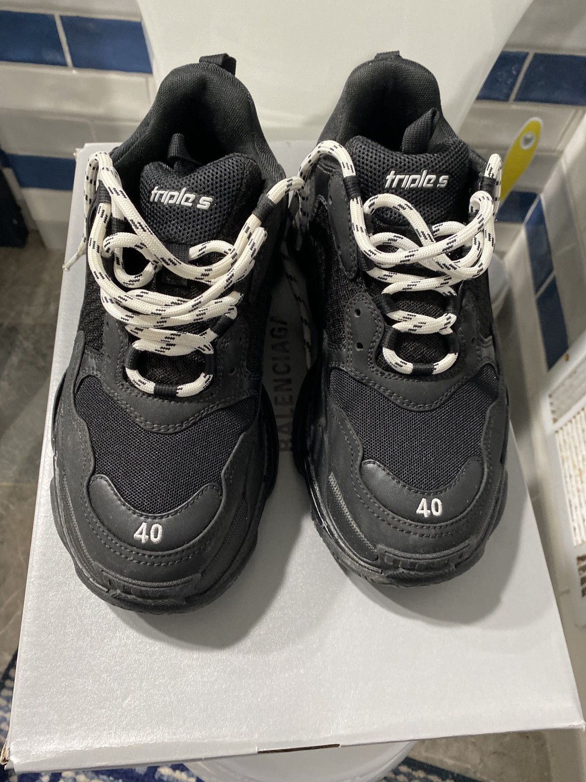 Balenciaga Balenciaga Triple S Black Size US 7.5 / EU 40-41 - 2 Thumbnail