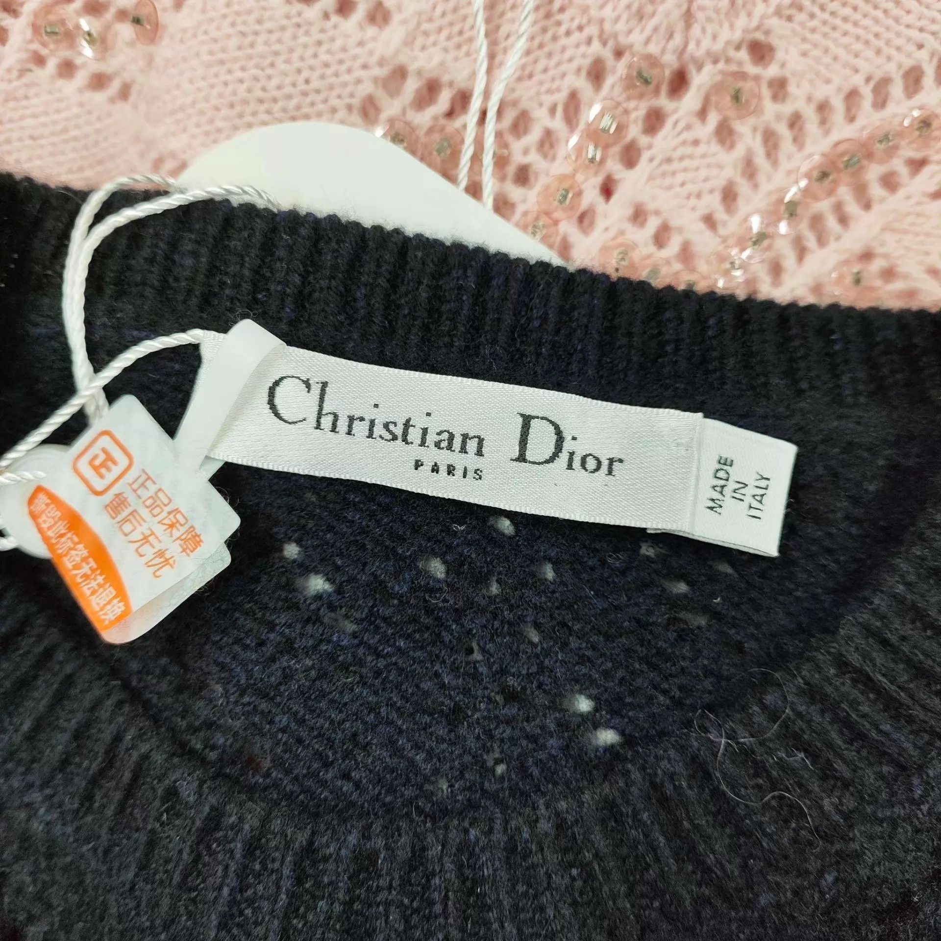 Dior Dior circular wool gold thread black 36 sweater Size XS / US 0-2 / IT 36-38 - 3 Thumbnail