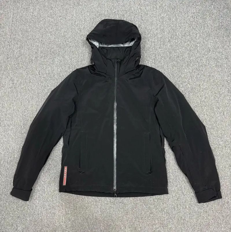 Prada Prada Black Polyester Men's Jacket Size US M / EU 48-50 / 2 - 1 Thumbnail