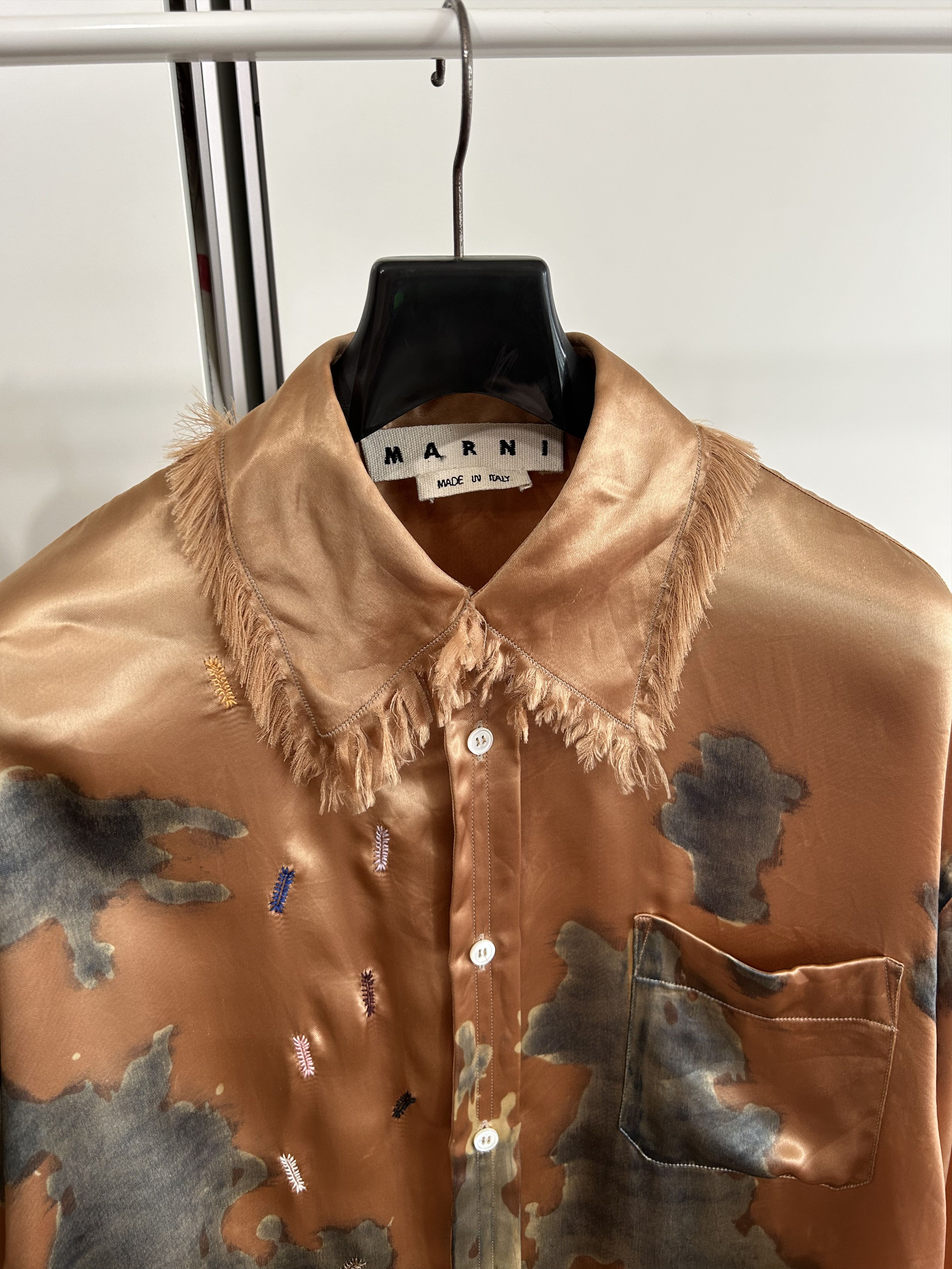 Marni MARNI Pony Hair Print Embroidery Shirt Size US M / EU 48-50 / 2 - 4 Thumbnail