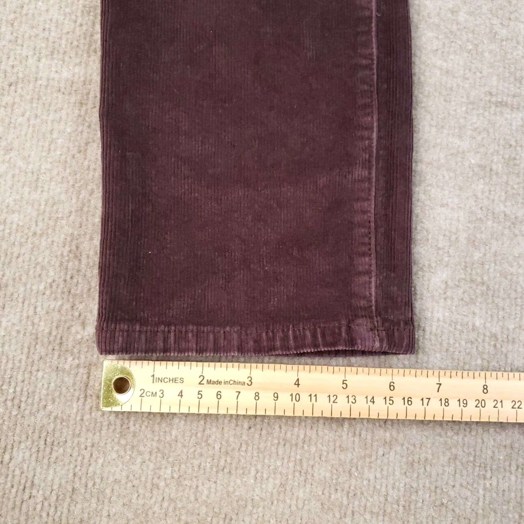 DL1961 DL1961 Corduroy Pants Women's 26 Brown Mid Rise Ankle Straight Stretch Size 26" / US 2 / IT 38 - 4 Thumbnail