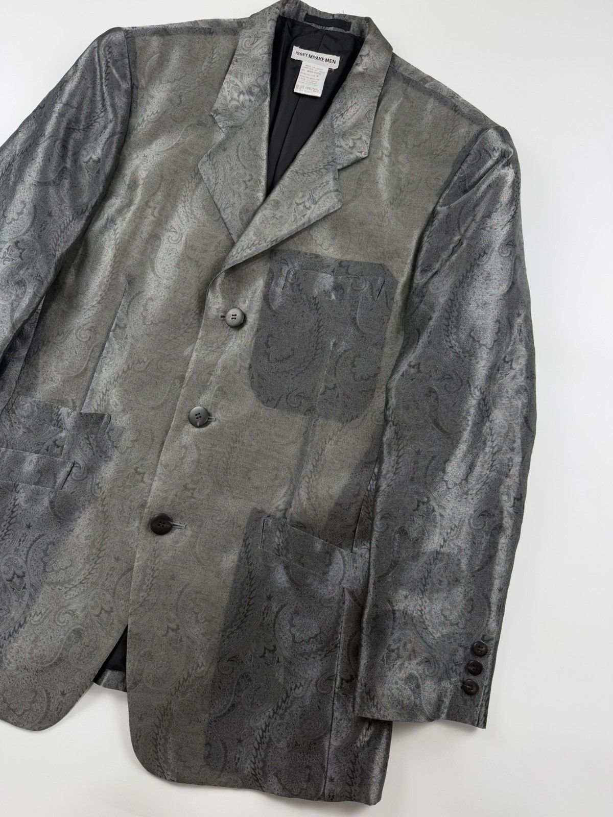 Issey Miyake Issey Miyake Men S/S’96 Paisley Pattern Oversized Jacket Size US M / EU 48-50 / 2 - 4 Thumbnail