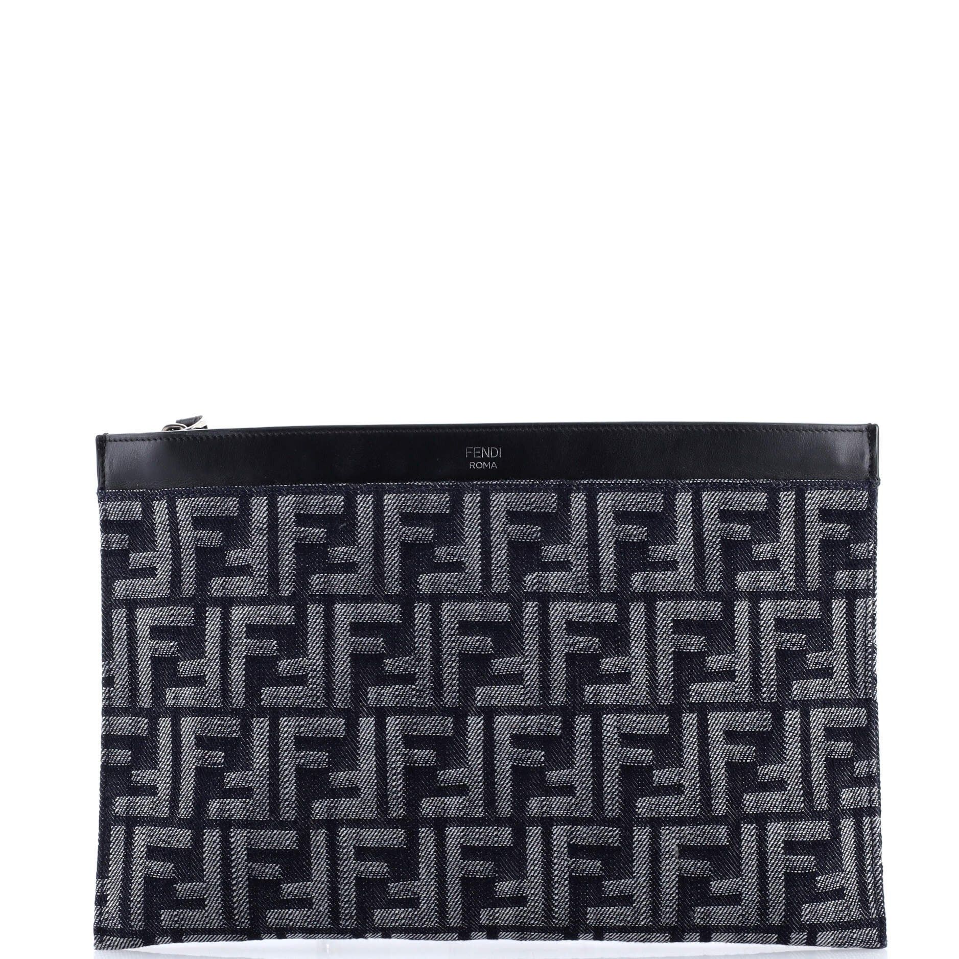 Fendi Flat Zip Wristlet Pouch Size ONE SIZE - 1 Thumbnail