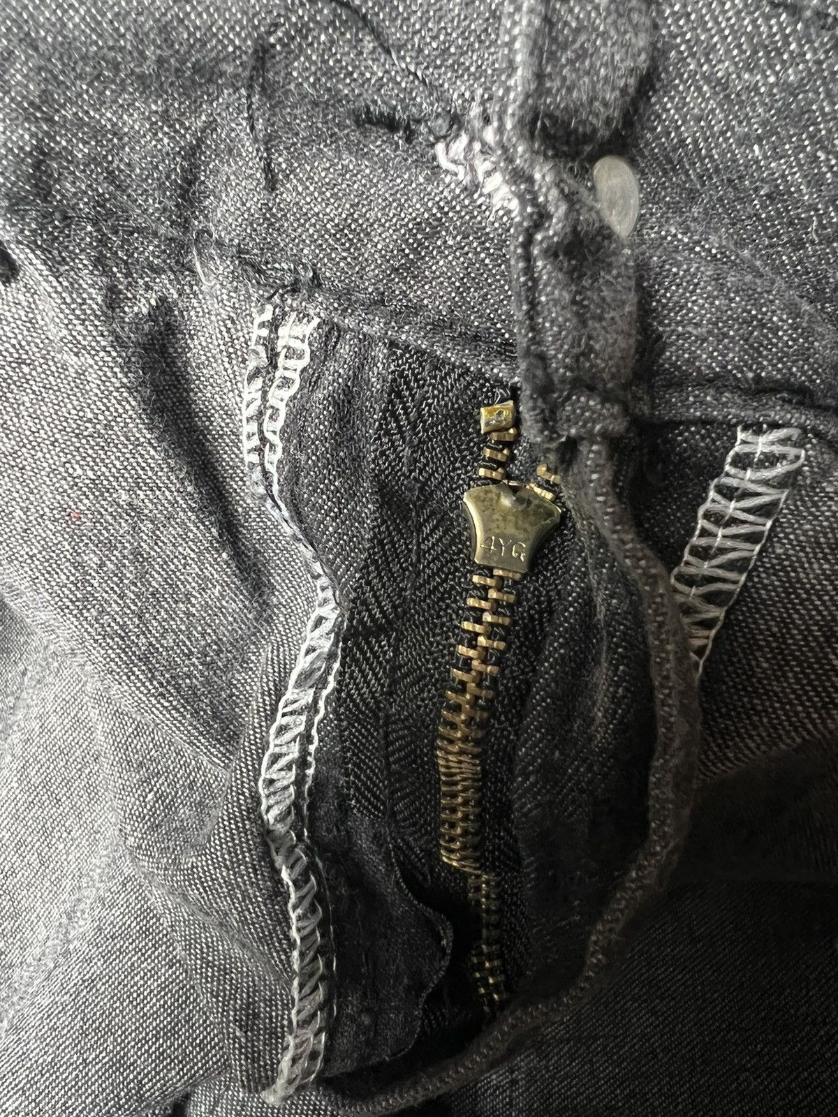 Japanese Brand MSCHE like a kapital black acid wash soft pants Size US 30 / EU 46 - 4 Thumbnail
