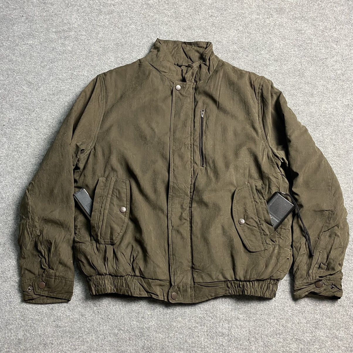 image of 14Th Addiction x If Six Was Nine Liveseed Zip Up Sherpa Lining Jacket in Brown, Men's (Size Medium)