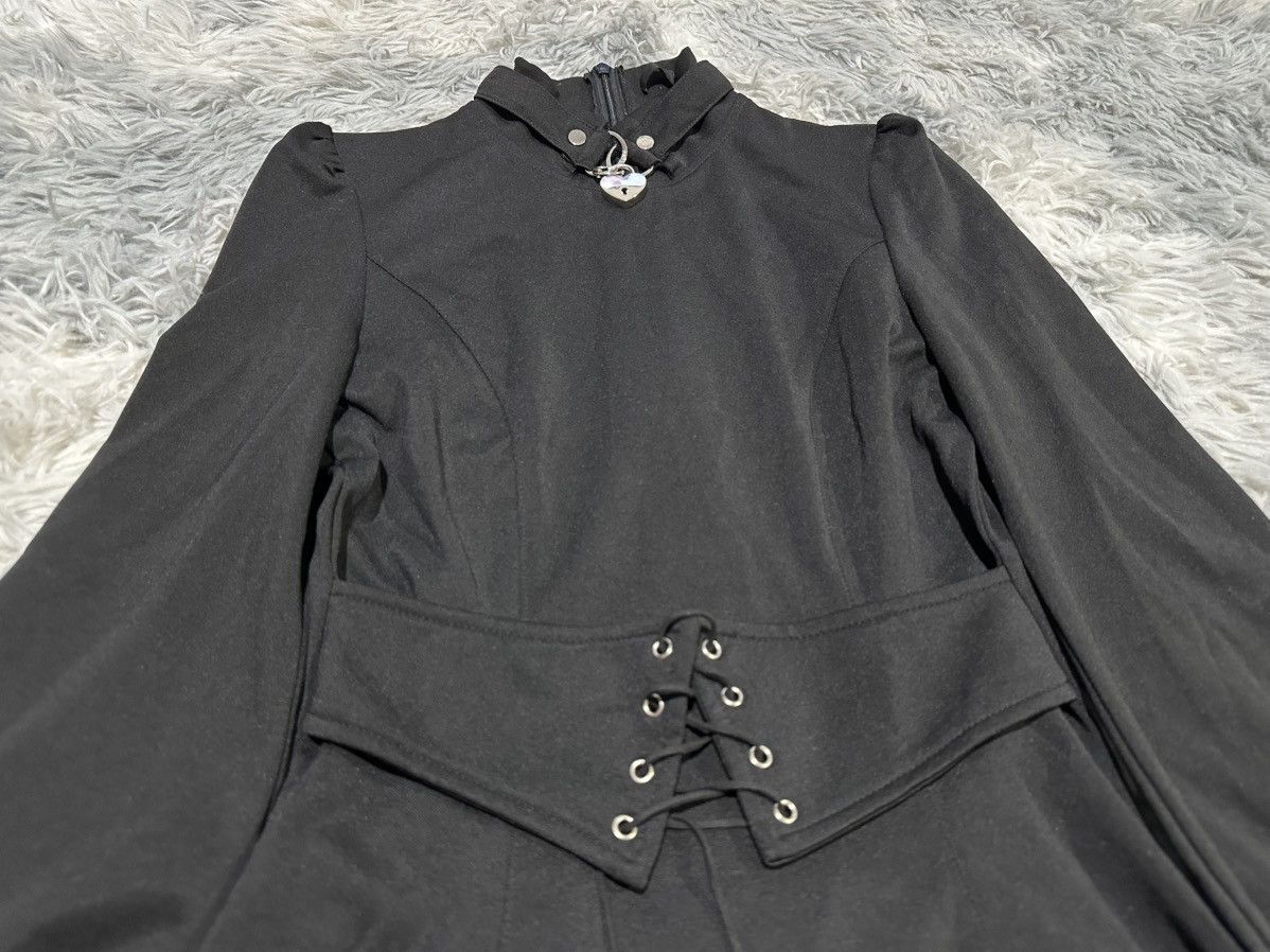 Japanese Brand 🔥Y2K Punk Rave Metal Heart Buckle High Neck Dress Goth Punk Size S / US 4 / IT 40 - 5 Thumbnail
