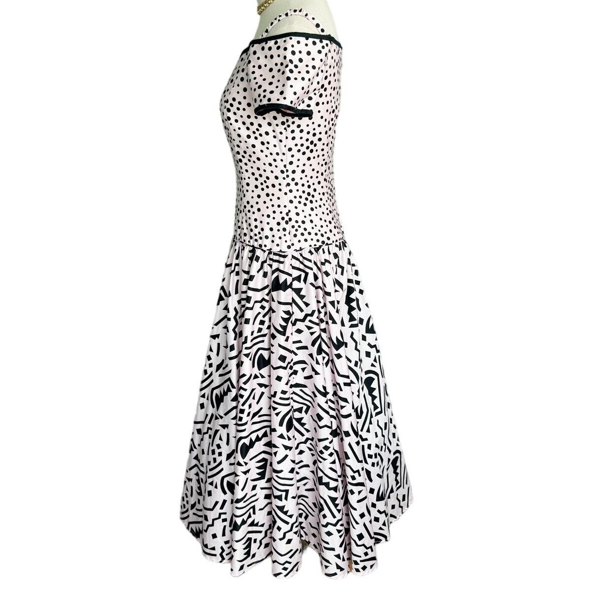 Vintage A.J. Bari vintage polkadot crinoline party dress size 6 Size M / US 6-8 / IT 42-44 - 2 Thumbnail