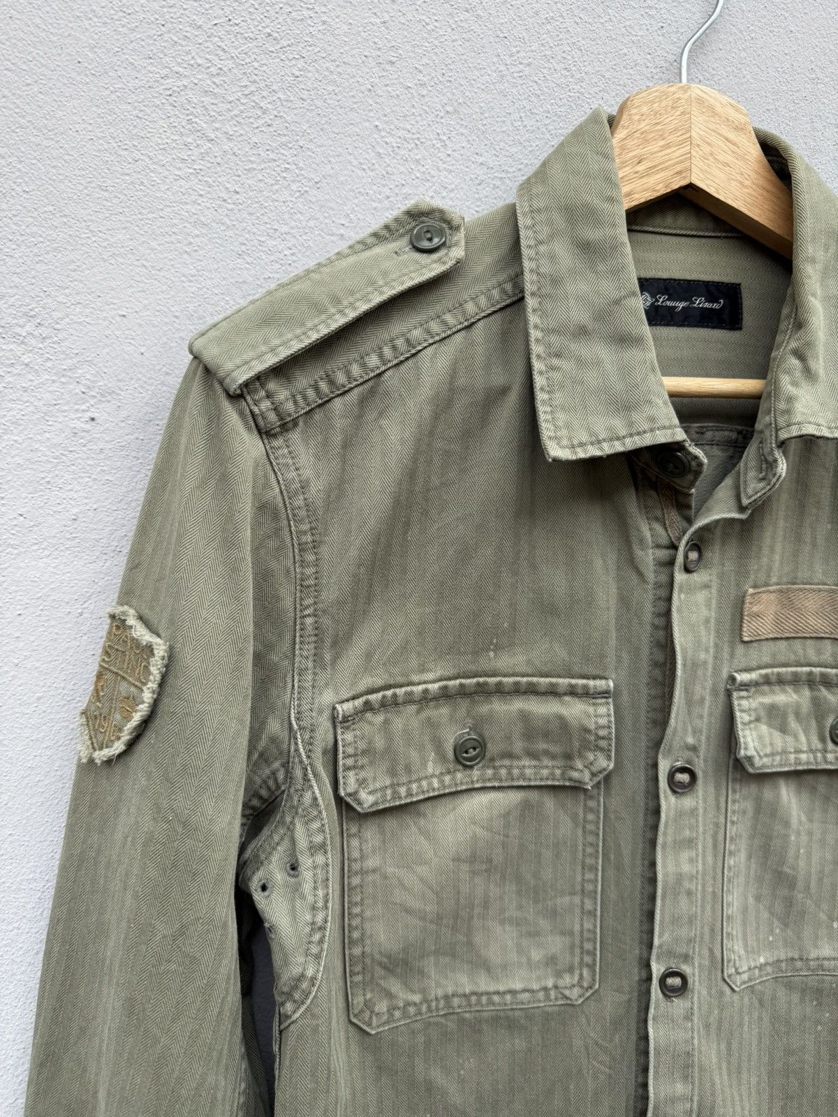Lounge Lizard Lounge Lizard 60s Military Issued Herringbone Twill Army Size US S / EU 44-46 / 1 - 4 Thumbnail