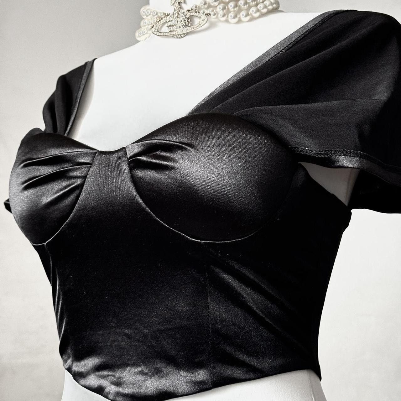 Vintage Unique gothic avant-garde Coquette Victorian Corset blouse Size S / US 4 / IT 40 - 4 Thumbnail