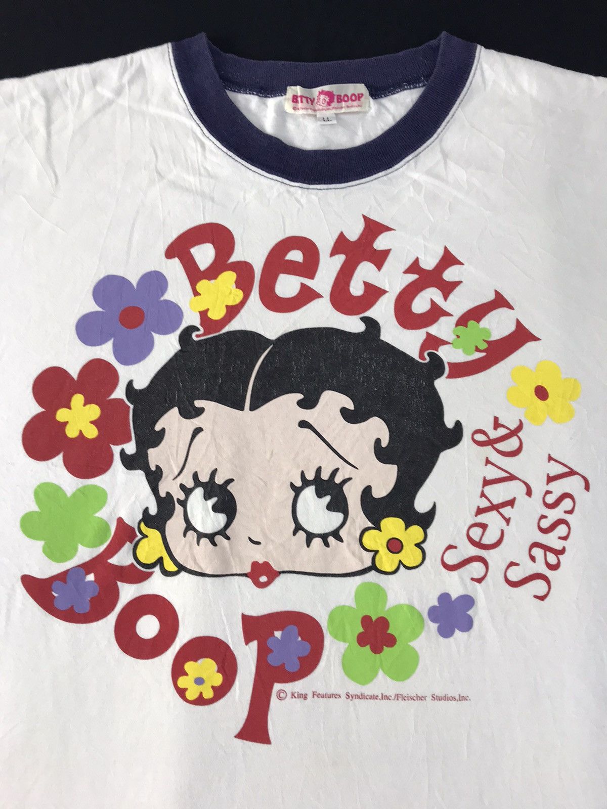 Japanese Brand Betty Boop Sexy & Sassy Floral Crewneck Printed Tee T-shirt Size L / US 10 / IT 46 - 4 Thumbnail