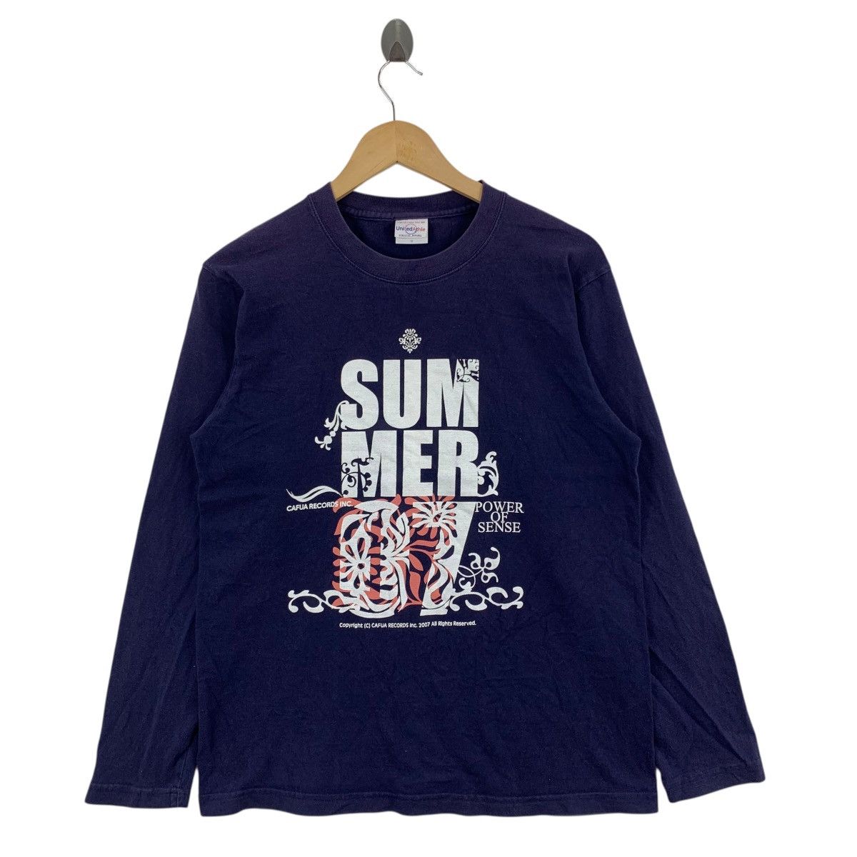 Japanese Brand CAFUA RECORDS Summer Power Of Sense Japan Band Tshirt Size US M / EU 48-50 / 2 - 1 Thumbnail